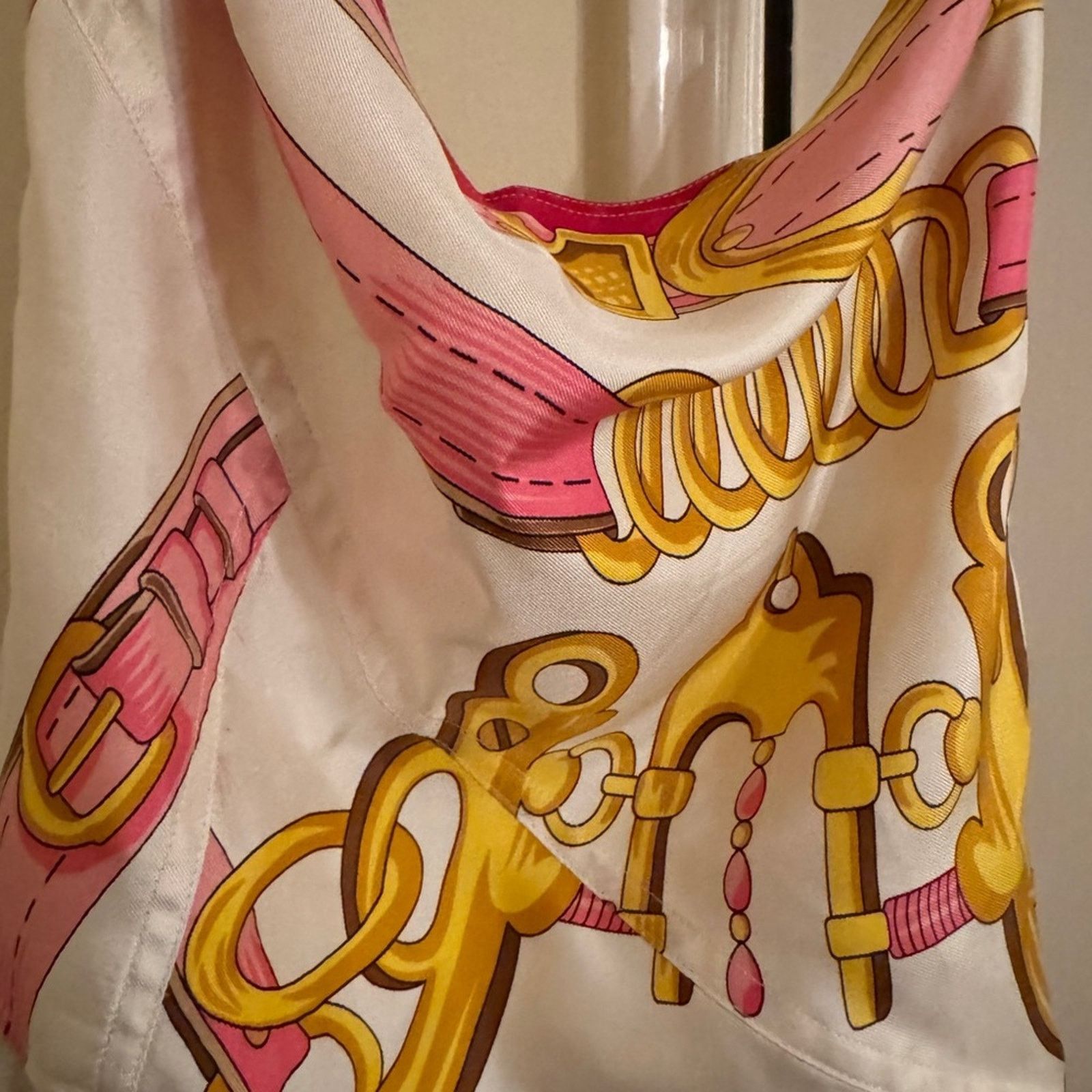 Dior Christian Dior galliano vintage 2000 s/s silk saddle top Size L / US 10 / IT 46 - 4 Thumbnail