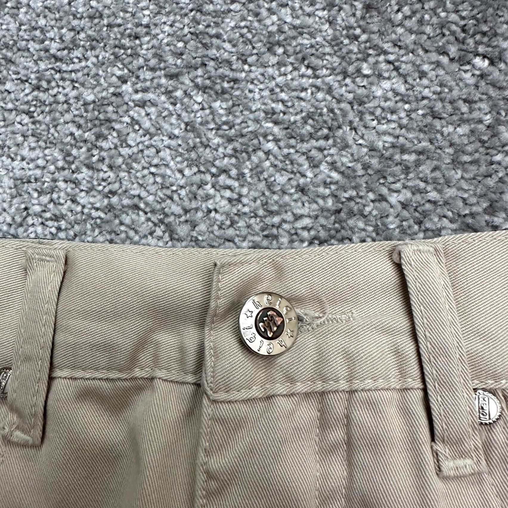 Vintage HeiQi Jeans Jeans Women 26 Beige High Rise Straight Cotton Classic Preppy Womens Size 26" / US 2 / IT 38 - 3 Thumbnail