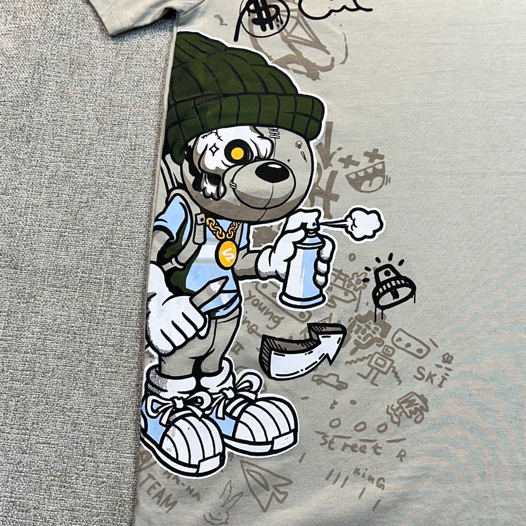Southpole VINTAGE NWT Southpole Graphic Tee Mens Large Graffiti Dogs Streetwear Hip Hop Grunge Y2K Size US L / EU 52-54 / 3 - 3 Thumbnail