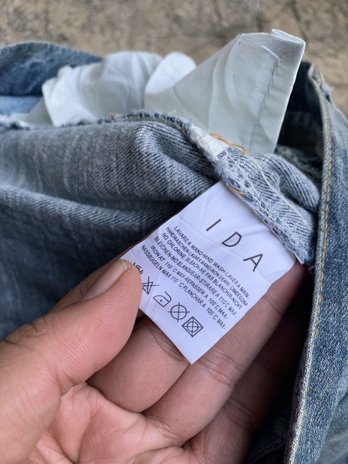 Japanese Brand IDA Blue With Furry Leg Stretchy Skinny Jeans Size 26" / US 2 / IT 38 - 8 Thumbnail