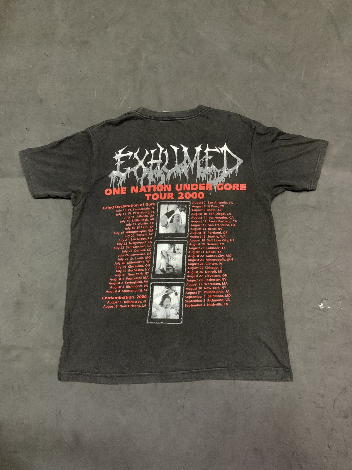 Band Tees 💸BINDINGOFFER💸Vintage exhumed tour 2000 Size US M / EU 48-50 / 2 - 2 Thumbnail