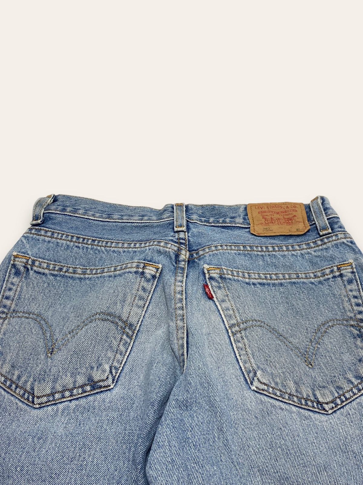 Jean Vintage LEVI'S Light Wash Blue Distressed Baggy Jeans Size US 28 / EU 44 - 11 Thumbnail
