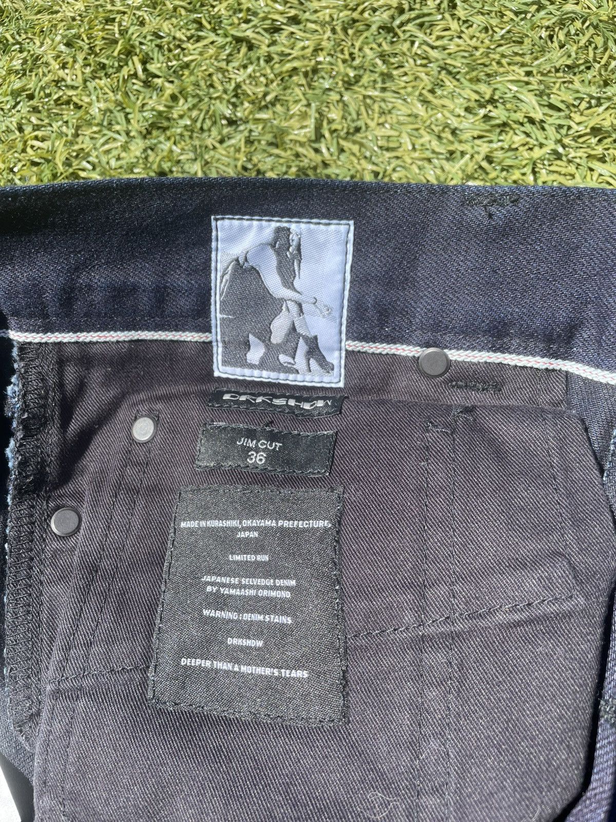 Rick Owens Rick Owens Drkshdw Jim Cut Raw Selvedge Denim Size US 32 / EU 48 - 3 Thumbnail