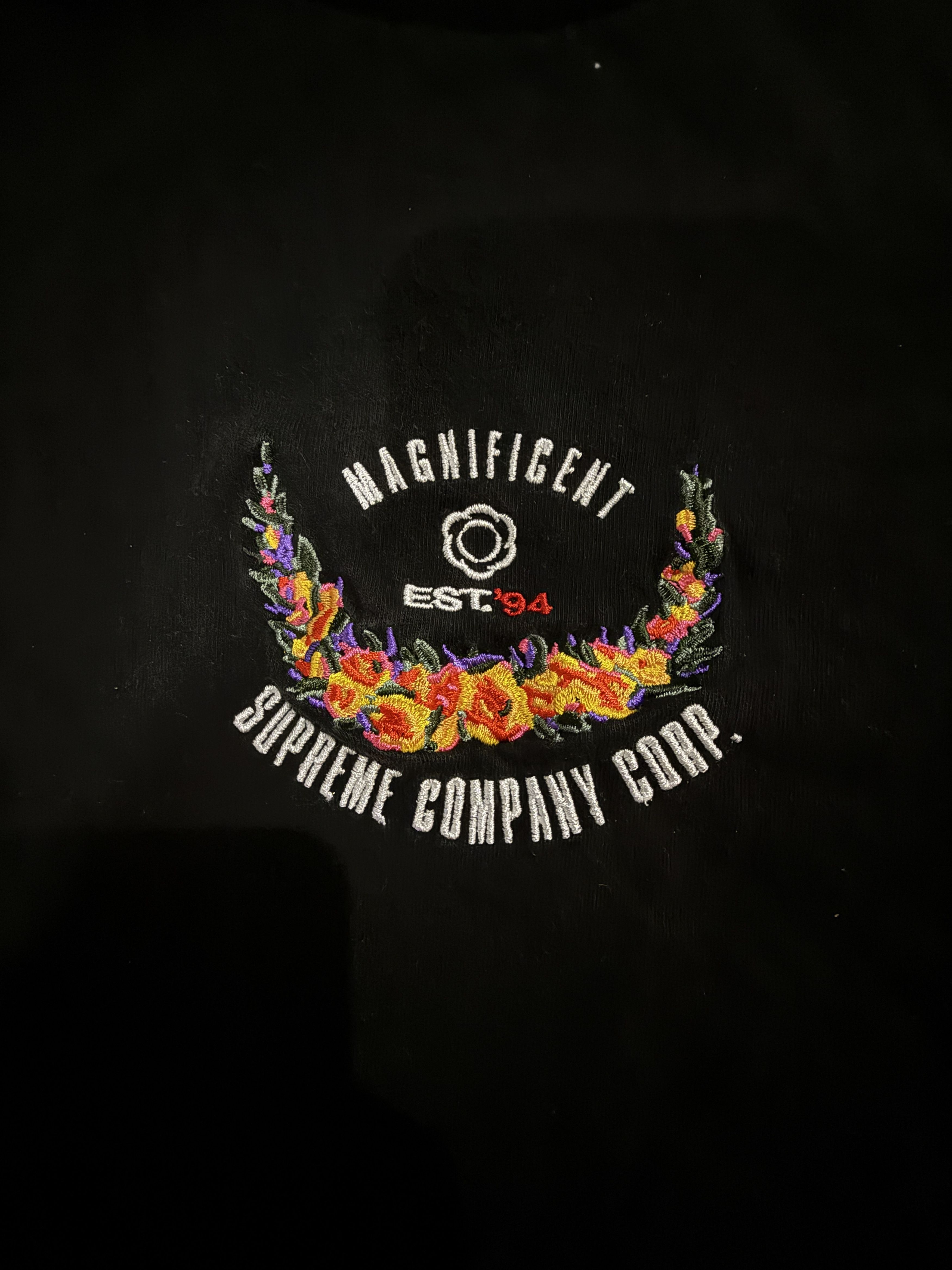 Supreme Supreme Magnificent Embroidered Tee Size US M / EU 48-50 / 2 - 3 Thumbnail