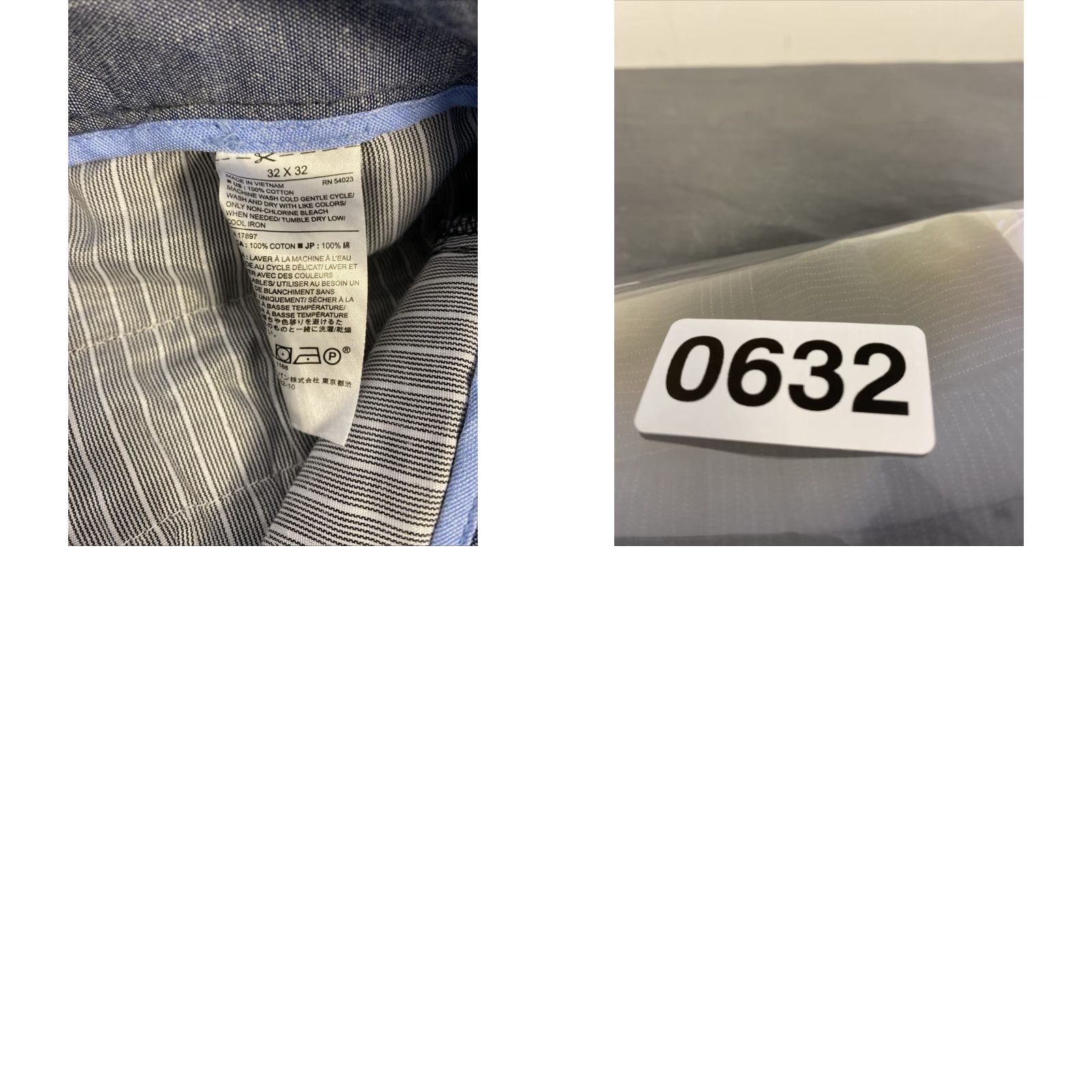 Banana Republic Banana Republic Chino Pants Men’s 32x32 Dark Gray Stripe /0632 Regular Fit Flat Front Cotton Twill Casual Pants Mens Size US 32 / EU 48 - 8 Thumbnail