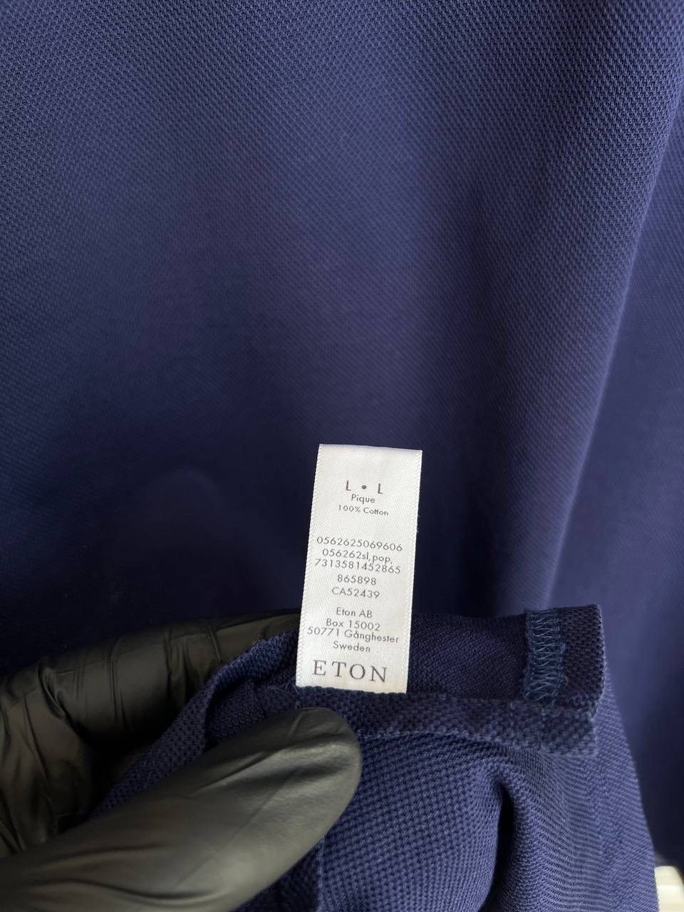 Eton Eton Navy Blue Oxford Pique Polo Shirt Mens Size L Size US L / EU 52-54 / 3 - 11 Thumbnail