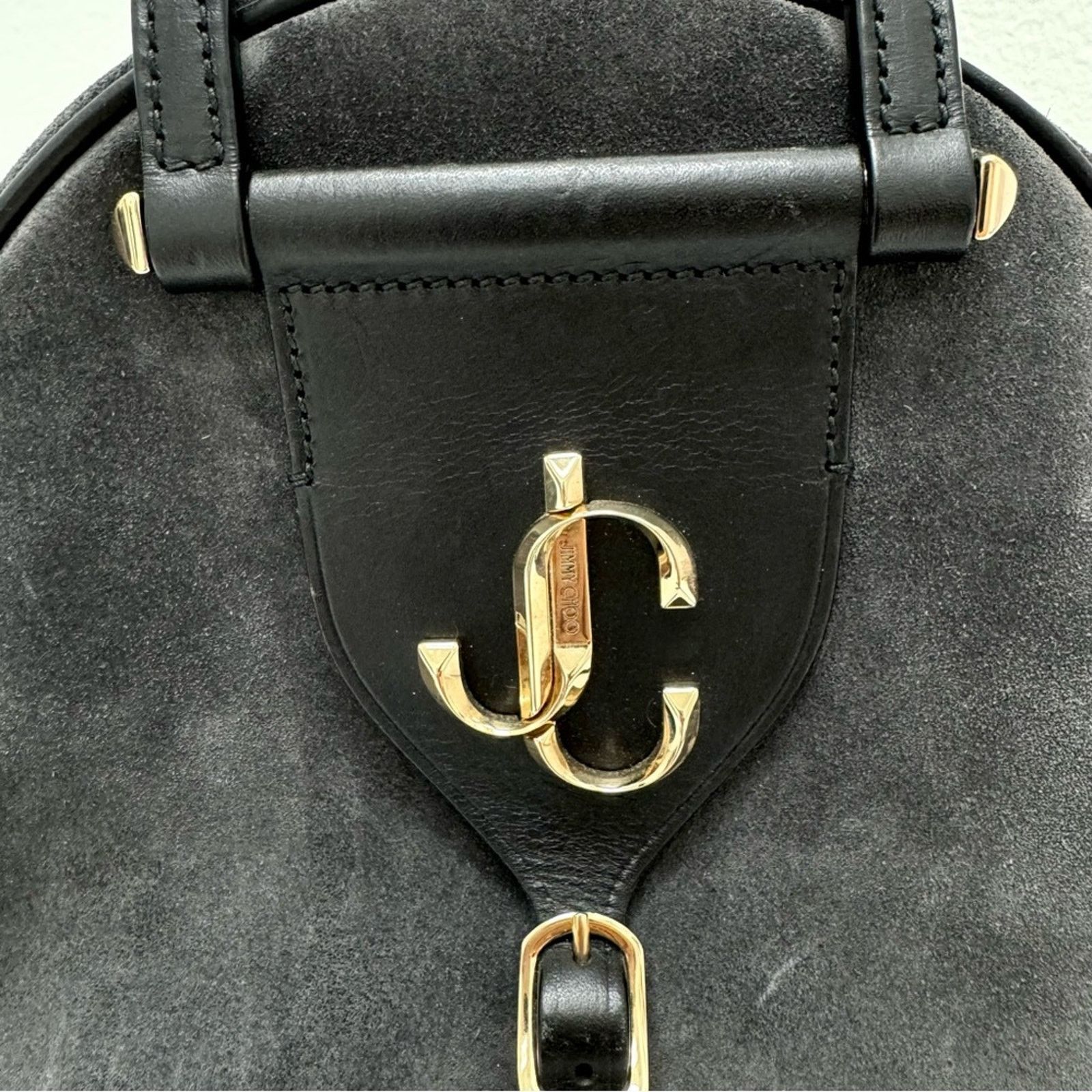 Jimmy Choo JIMMY CHOOSE Handbag, Grey Suede, Crossbody Size ONE SIZE - 4 Thumbnail