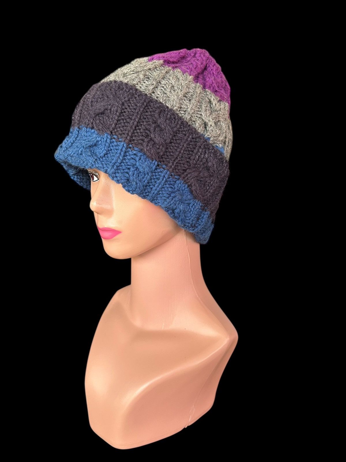 Japanese Brand × Kapital × Vintage Crochet Knitted Handmade Wool Beanie Hats Size ONE SIZE - 5 Thumbnail