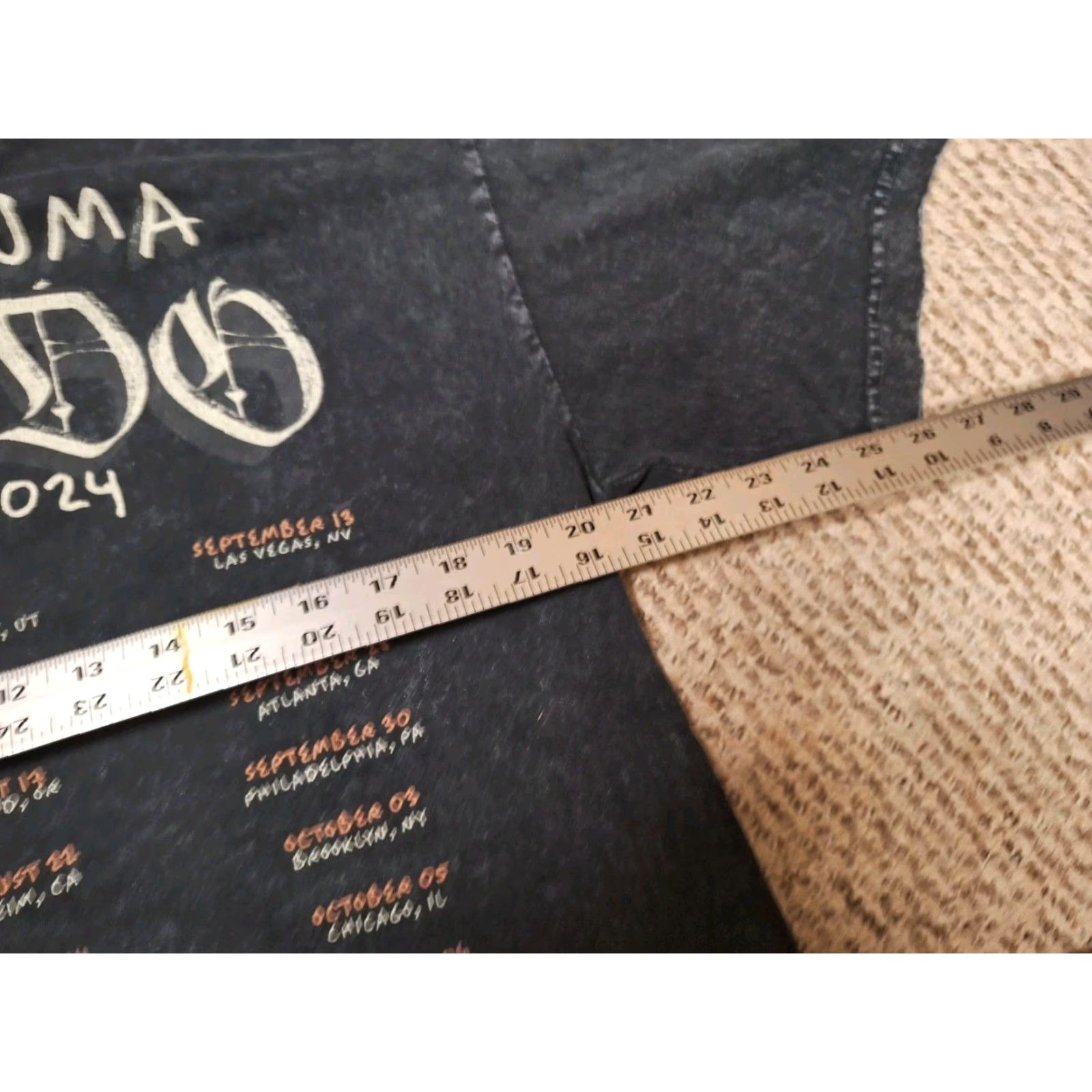Vintage Peso Pluma Exodo Official 2024 Tour T Shirt Merch Small Gray Mens S Cotton Graphic Print Crew Neck Short Sleeve Weight: N/A Size US S / EU 44-46 / 1 - 6 Thumbnail