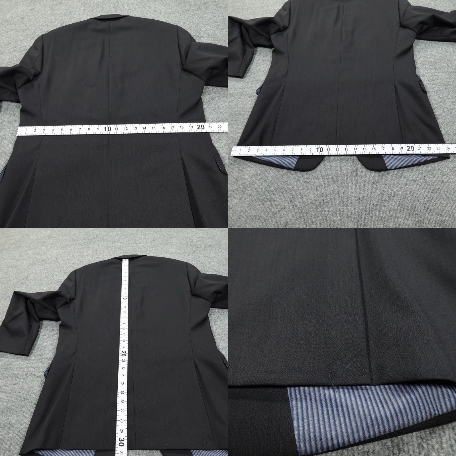 Calvin Klein Calvin Klein Blazer Men 42R Black Wool Blend Two Button Suit Jacket Coat Classic Size 42R - 9 Thumbnail