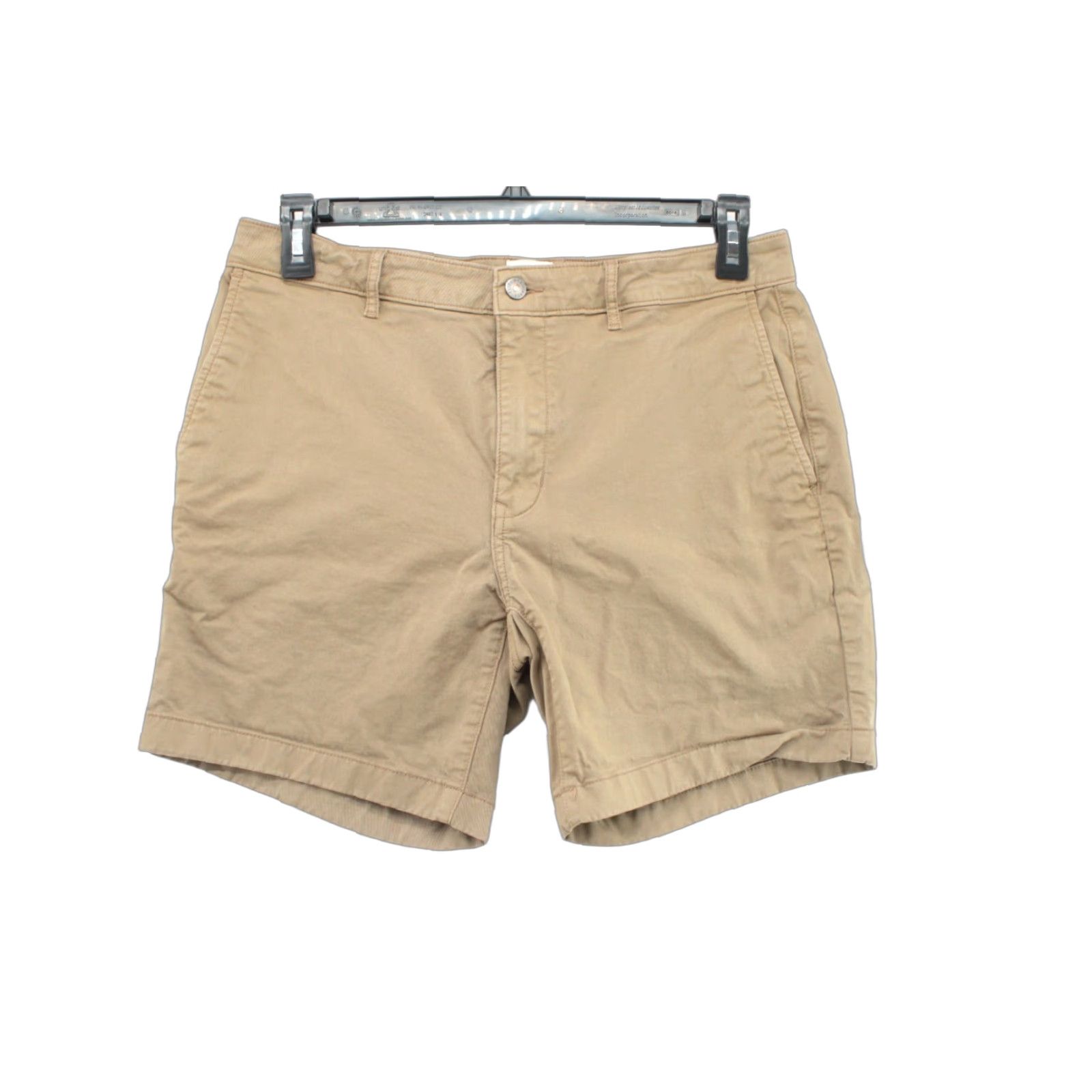Huckberry Flint & Tinder Shorts Men 32 Khaki Stretch Flex Flat Chino Pockets 7" Regular Waist 32 Inseam Brown Cotton Spandex Size US 32 / EU 48 - 1 Thumbnail