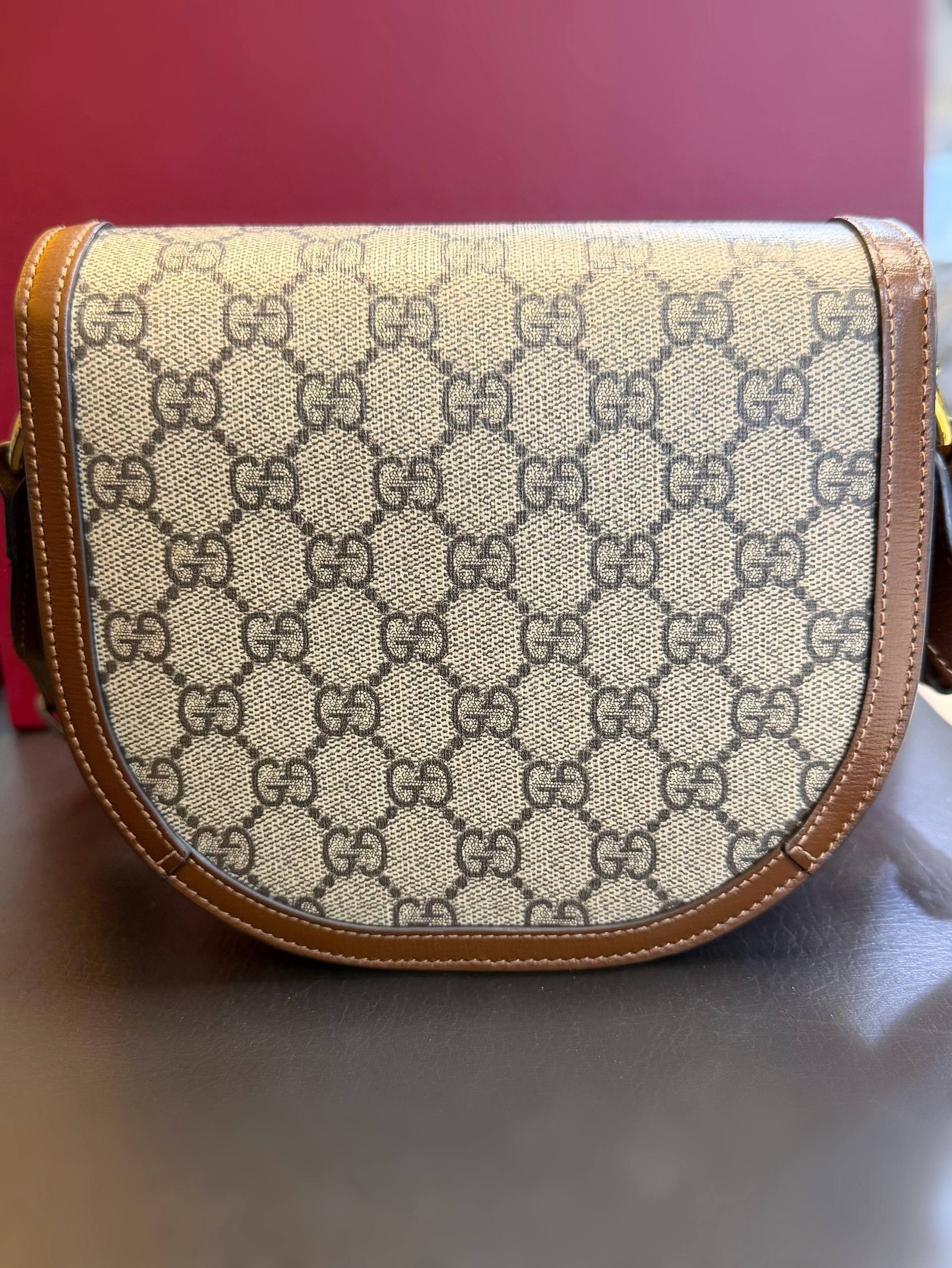 Gucci Gucci GG Supreme Monogram Mini Horsebit 1955 Rounded Size ONE SIZE - 3 Thumbnail