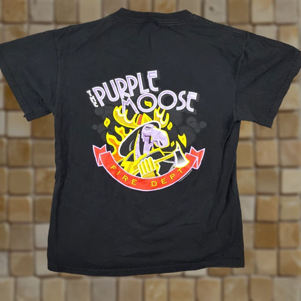 Delta Vintage Delta Men’s T-Shirt Size Medium Black 00s 90s Funny Cartoon Saloon Y2K Size US M / EU 48-50 / 2 - 1 Thumbnail