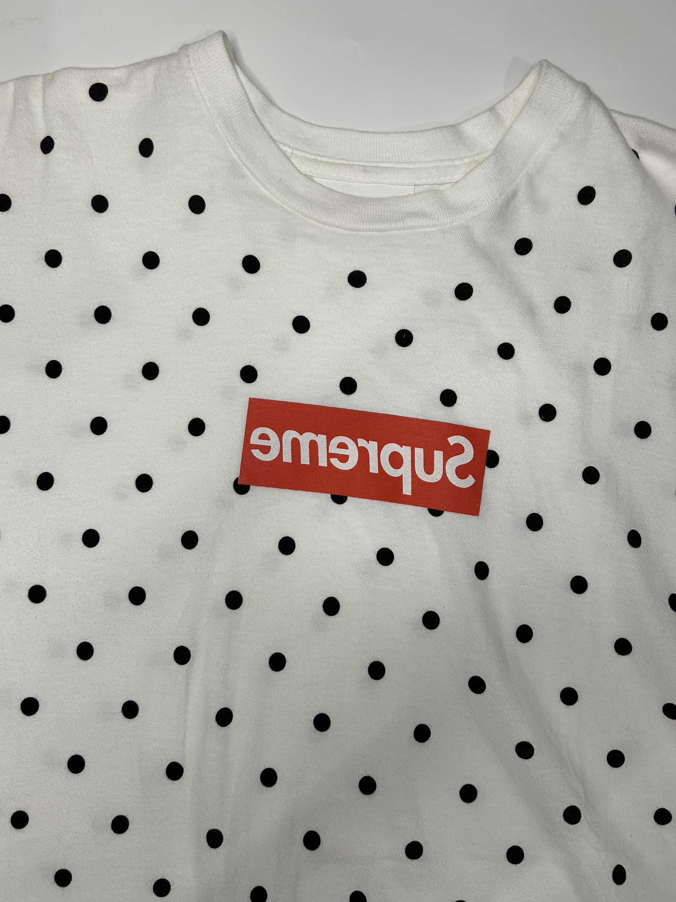 Comme des Garcons SHIRT × Supreme Supreme x CdG Box Logo Polka Dot 2012 Tee Size US L / EU 52-54 / 3 - 2 Thumbnail