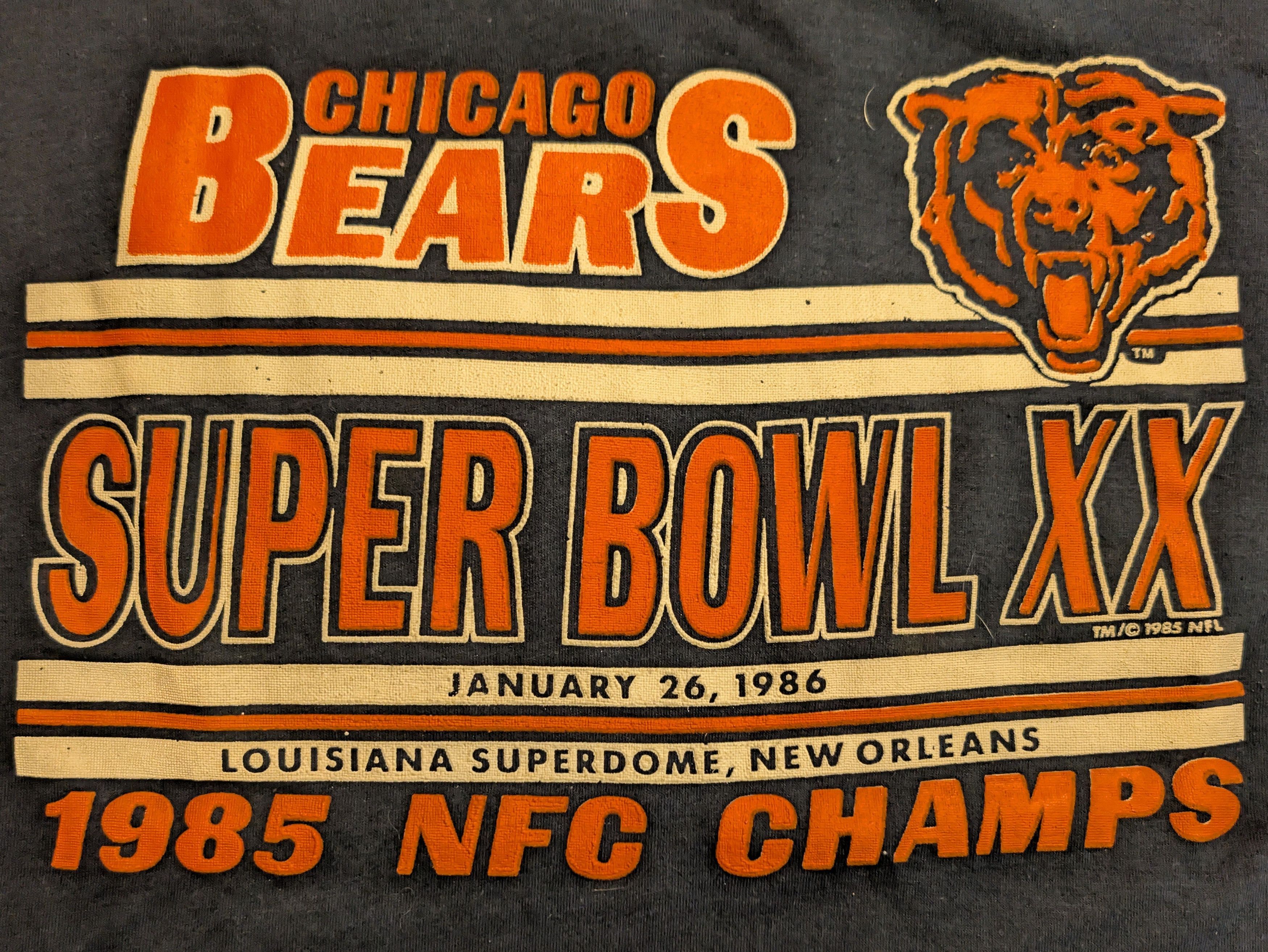 Other VTG 1985 Chicago Bears Super Bowl XX NFC Champions T Shirt Size US L / EU 52-54 / 3 - 2 Thumbnail
