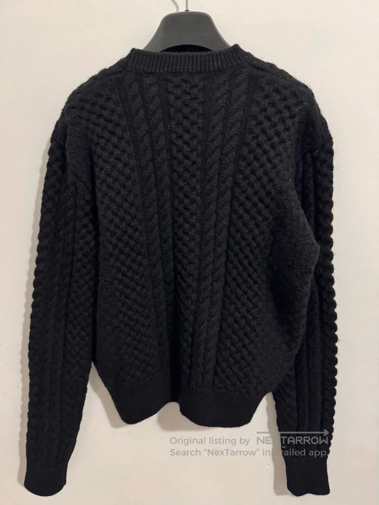 Saint Laurent Paris Saint Laurent Black Wool Knit Sweater. Size US M / EU 48-50 / 2 - 2 Thumbnail