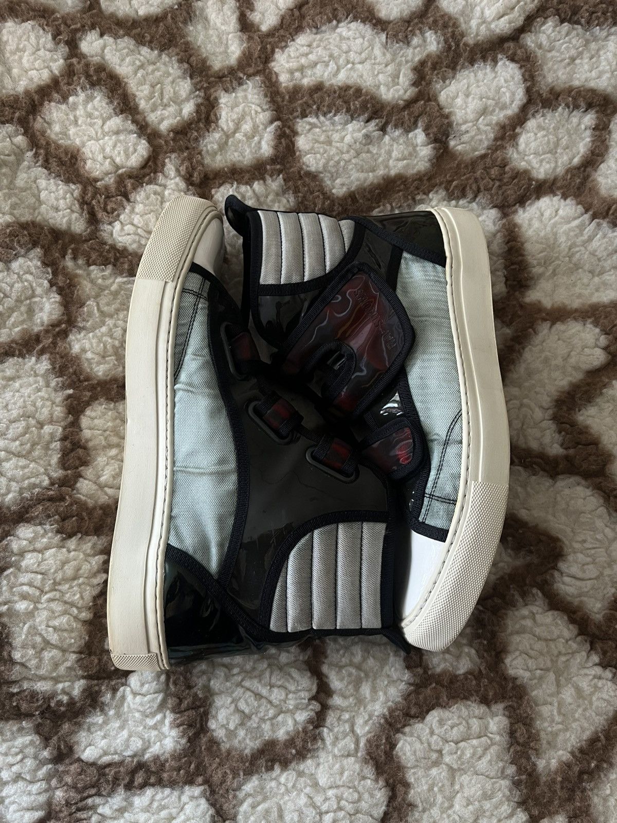 Raf Simons Raf Simons Velcro High Top Sneakers Size US 9 / EU 42 - 3 Thumbnail