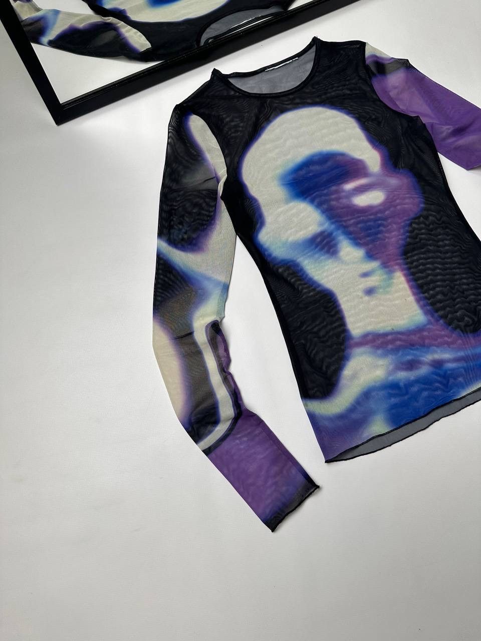 20471120 🔥Crazy Energy Mesh Top Rave Y2K Size M / US 6-8 / IT 42-44 - 5 Thumbnail