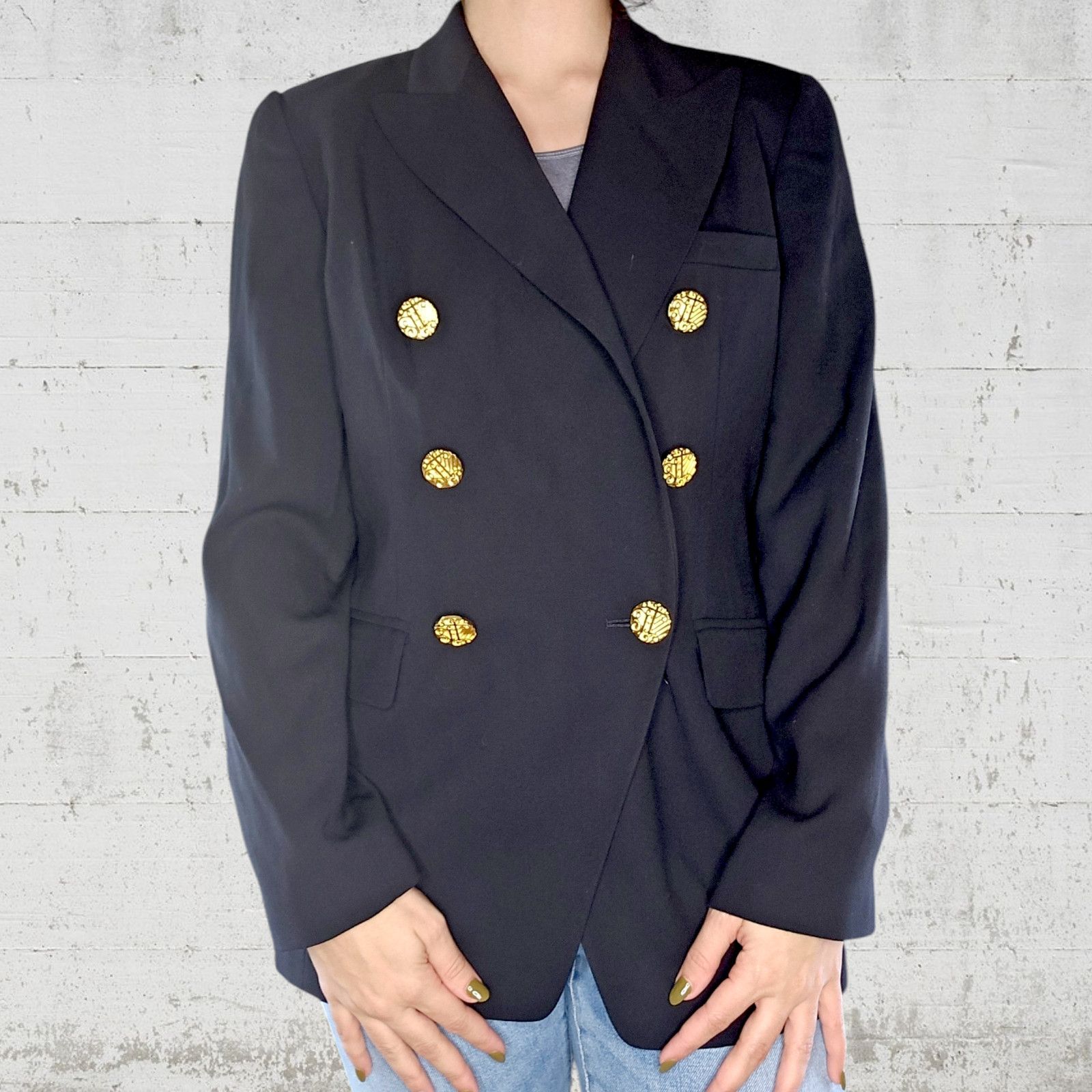 Ellen Tracy Vintage 80s Ellen Tracy Double Breasted Crest Blazer Size 6 Size M / US 6-8 / IT 42-44 - 3 Thumbnail