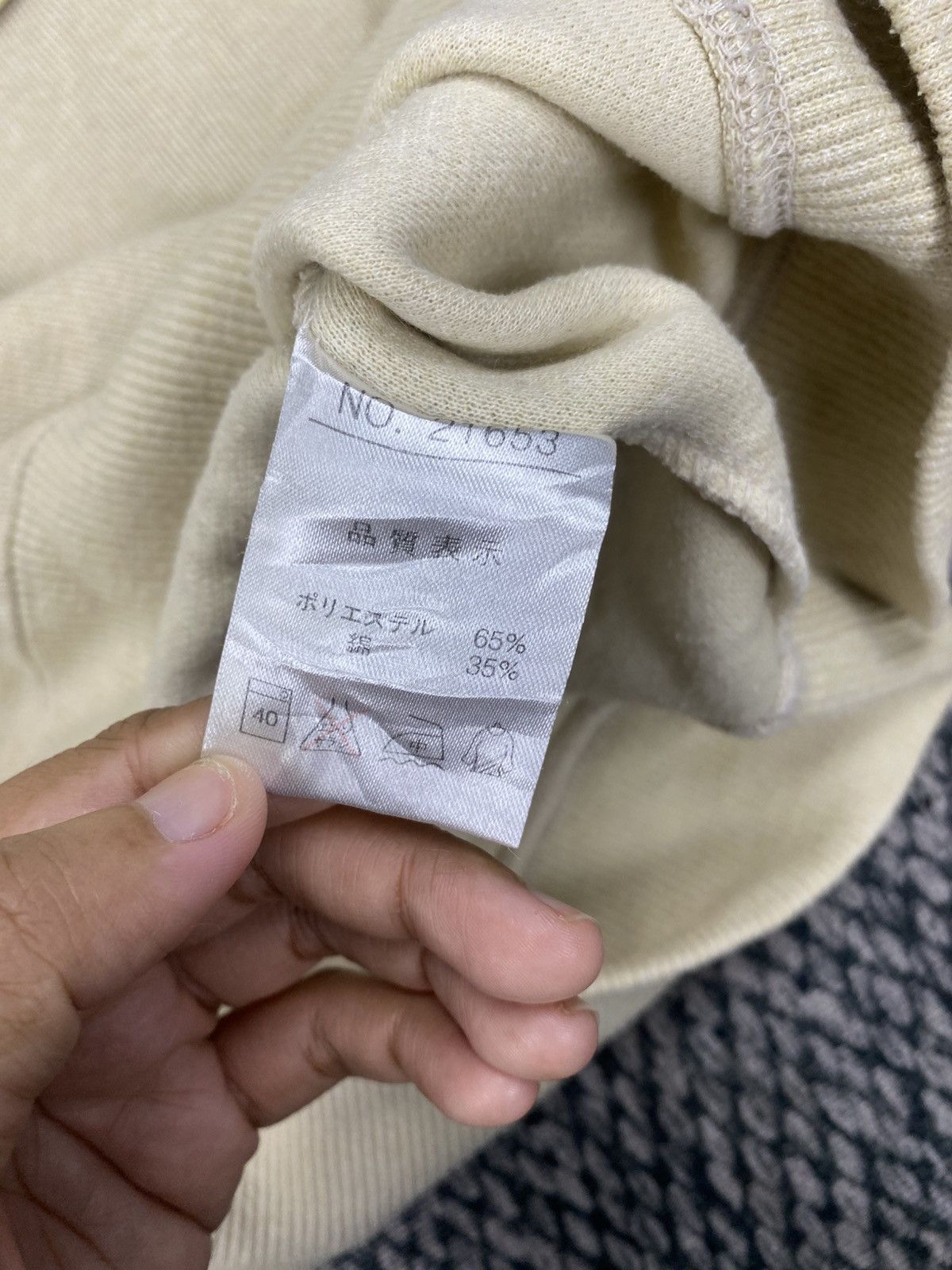 Kansai Yamamoto Vintage Kansai Yamamoto Beige Sweatshirt Size US M / EU 48-50 / 2 - 9 Thumbnail