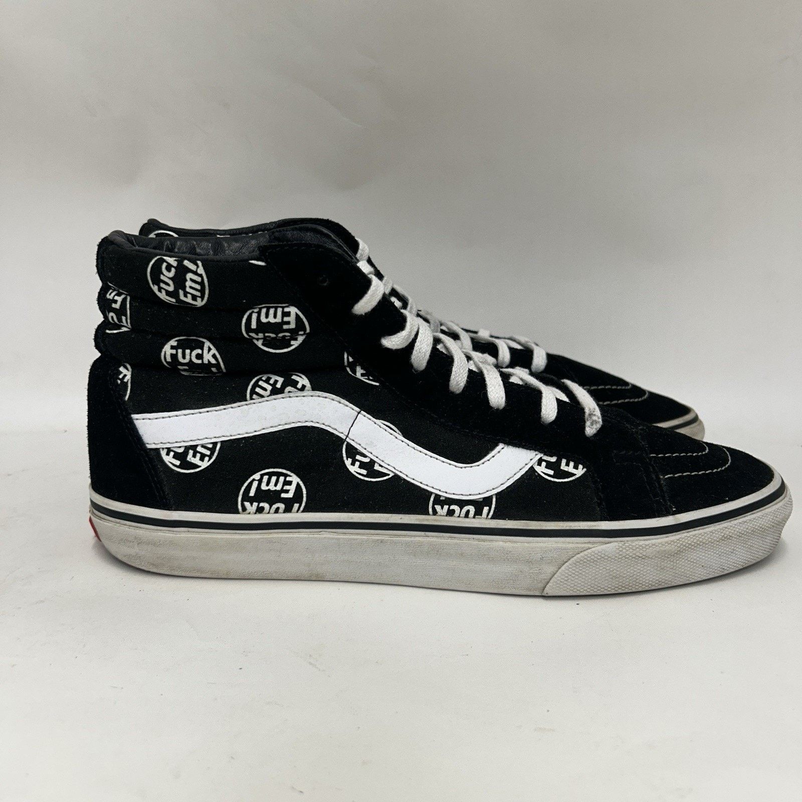 Vans VANS x Supreme SK8-Hi F*ck Em FE “Black White” Size US 12 / EU 45 - 4 Thumbnail