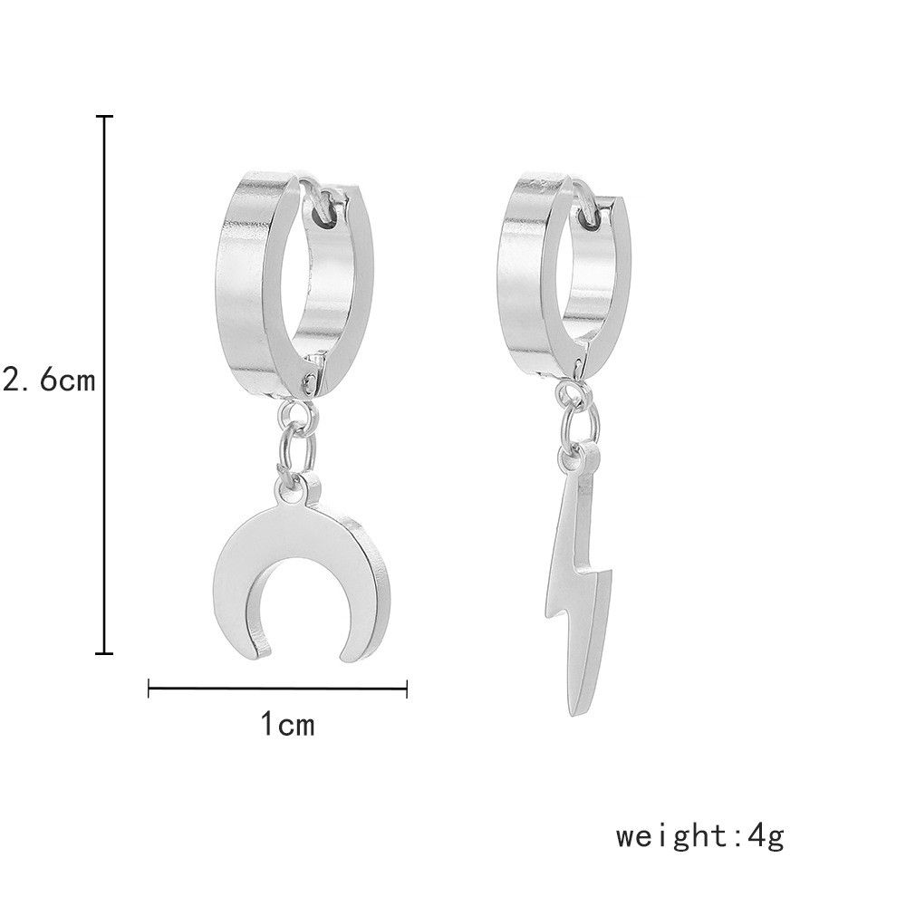 Jewelry Light Rare Earrings One Pairs Chrome Jewelry Size ONE SIZE - 5 Thumbnail