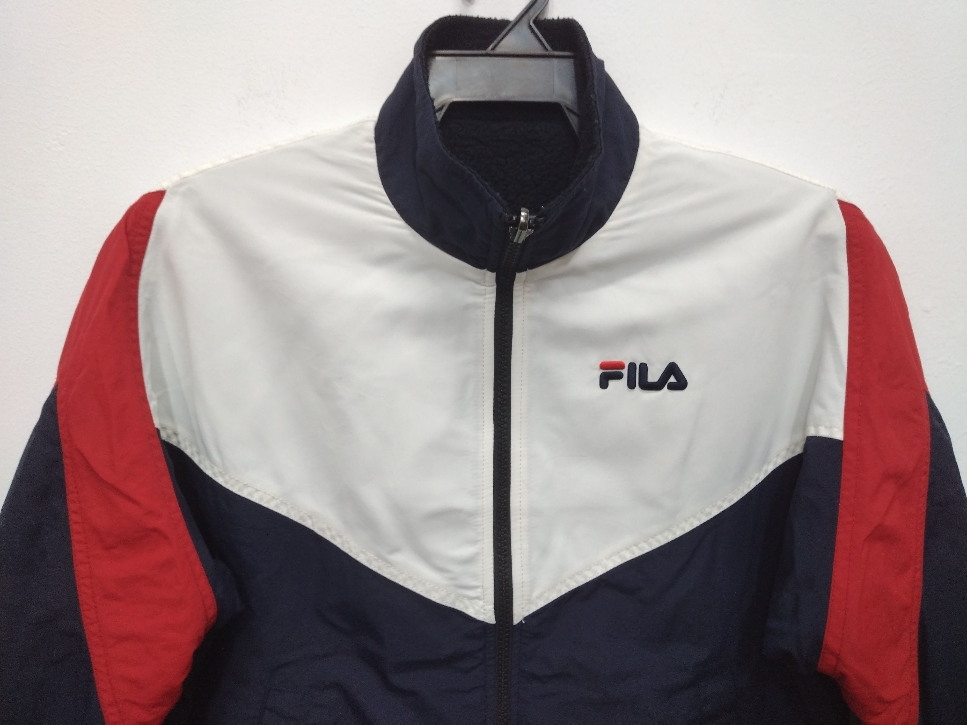 Fila REVERSIBLE💥 Fila biella italia Bomber Fleece & nylon Size US S / EU 44-46 / 1 - 4 Thumbnail