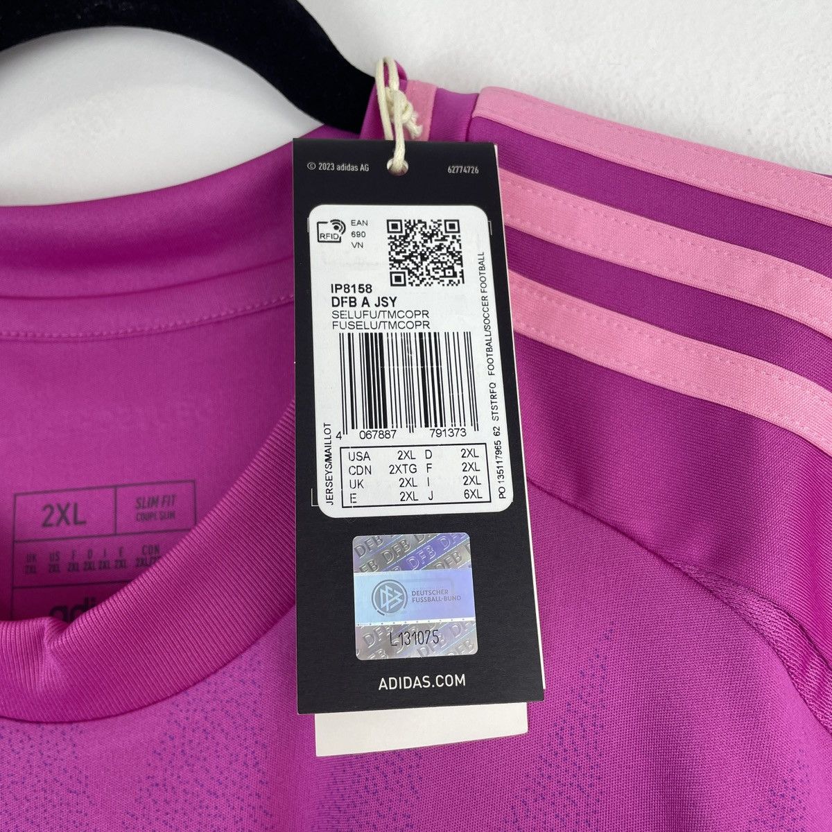 Adidas Germany Jamal Musiala Adidas Pink Jersey Euro 2024 size XXL Size US XXL / EU 58 / 5 - 6 Thumbnail