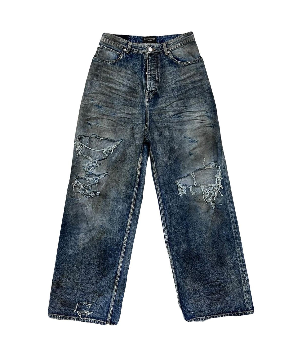 Balenciaga New Balenciaga Baggy Distressed Denim Summer23 | Grailed