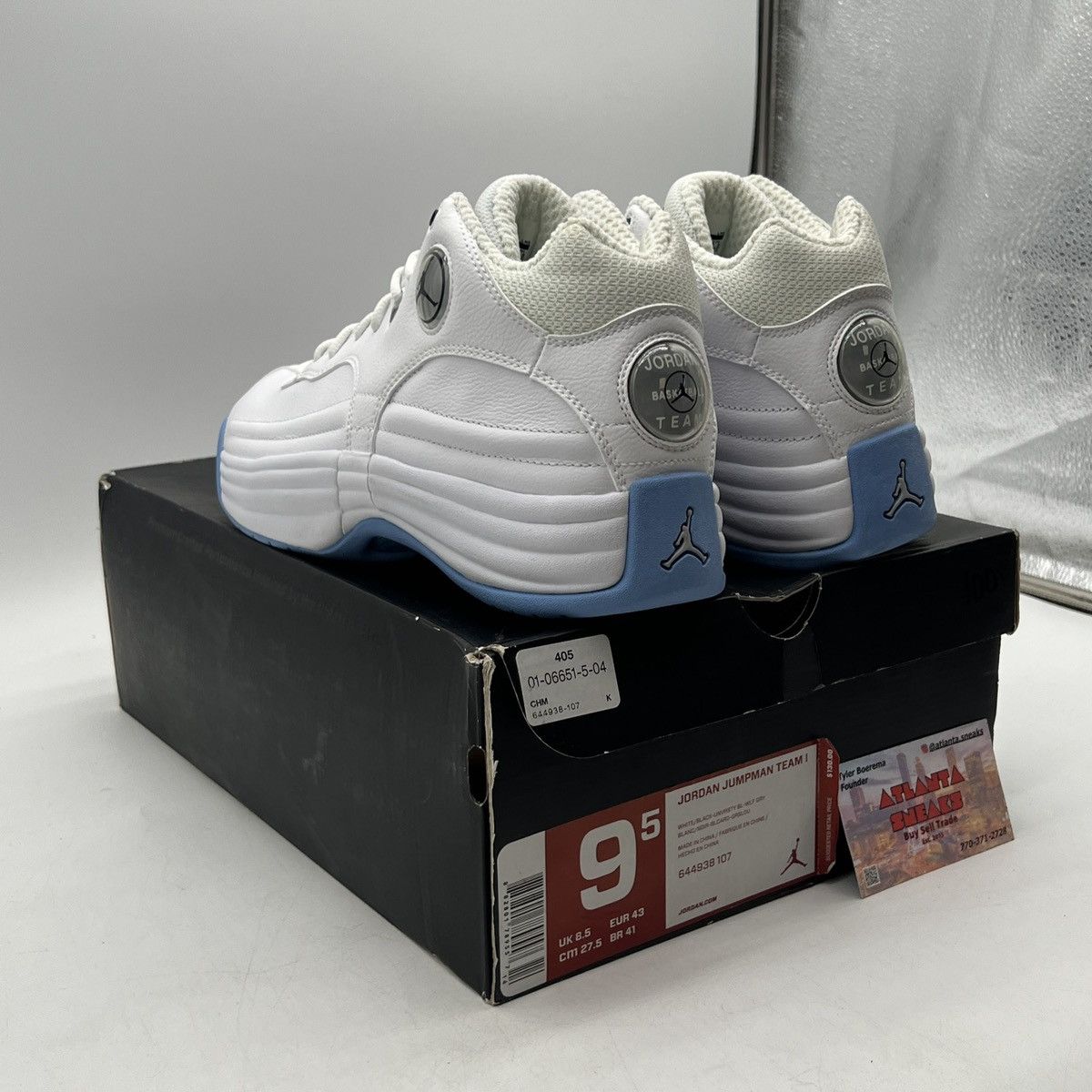 Jordan Brand Jordan jumpman white university blue Size US 9.5 / EU 42-43 - 4 Thumbnail