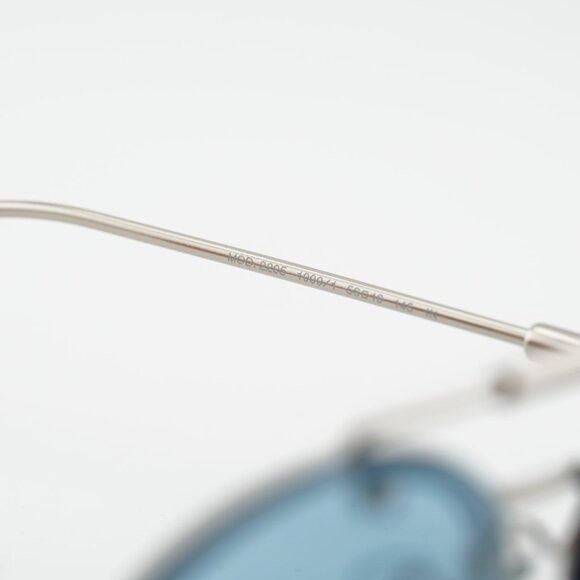 Versace Versace VE2295 1000/1 Sunglasses Silver Oval Frame Size ONE SIZE - 5 Thumbnail