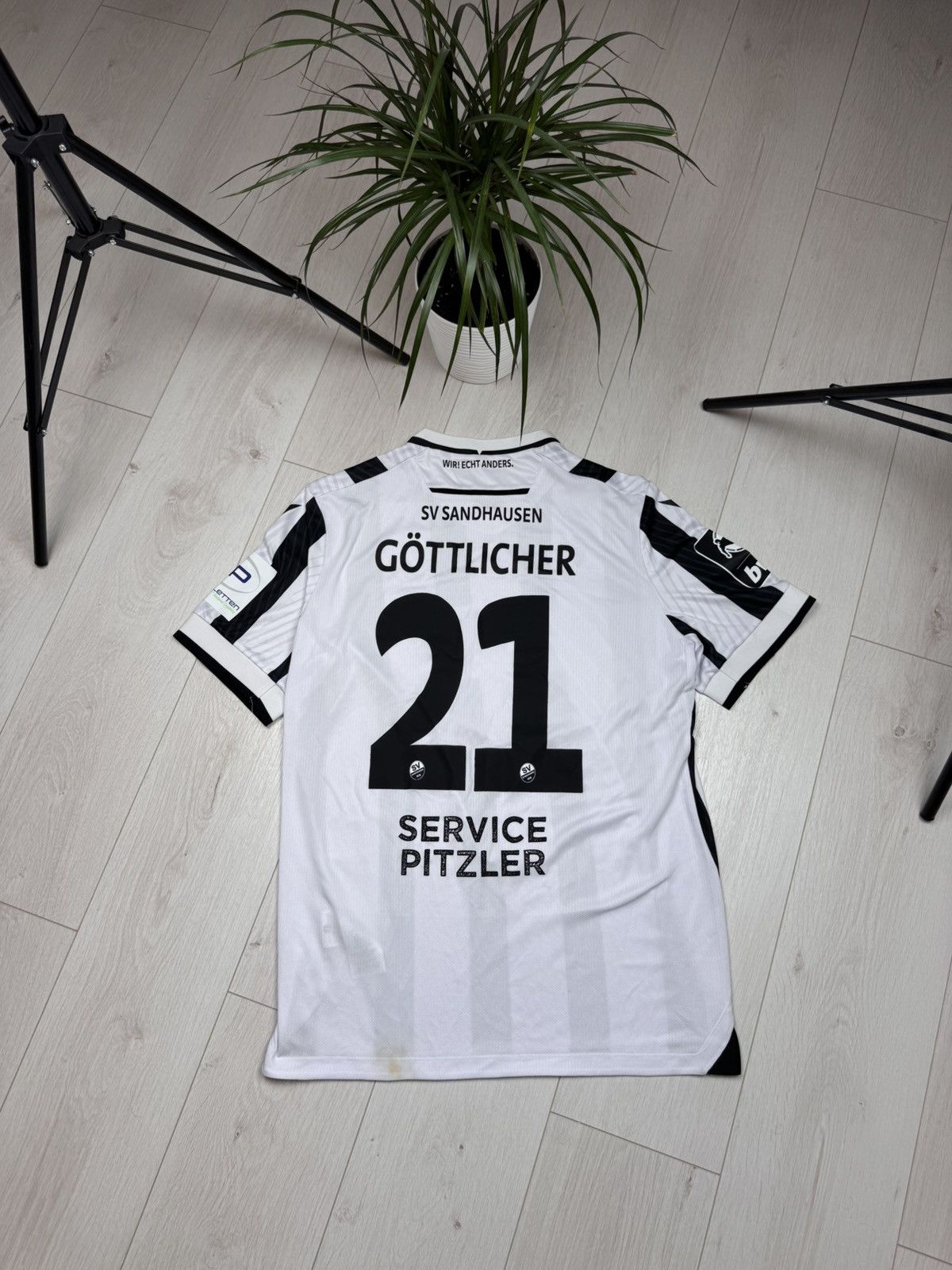 Macron Soccer Jersey Macron SV Sandhausen 1916 2023/24 Bundesliga Size US XXL / EU 58 / 5 - 11 Thumbnail
