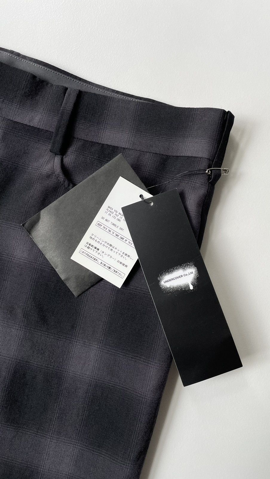 Undercover ‘Shadow Plaid’ Check Wool Trousers Size US 32 / EU 48 - 5 Thumbnail