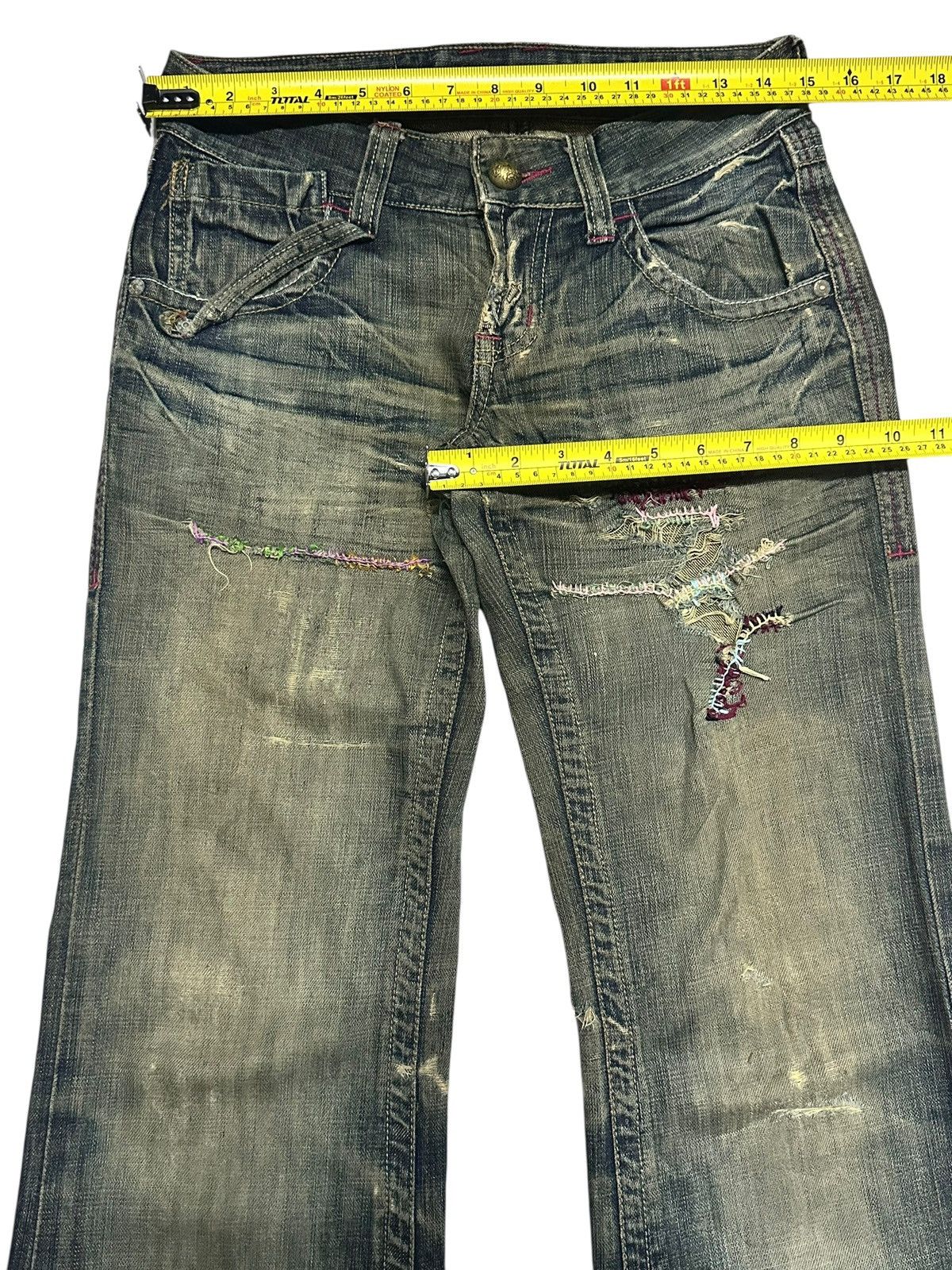 Japanese Brand Q.Co.Co. Vintage Distressed Japan Flare Style With Mudwash Size US 30 / EU 46 - 13 Thumbnail