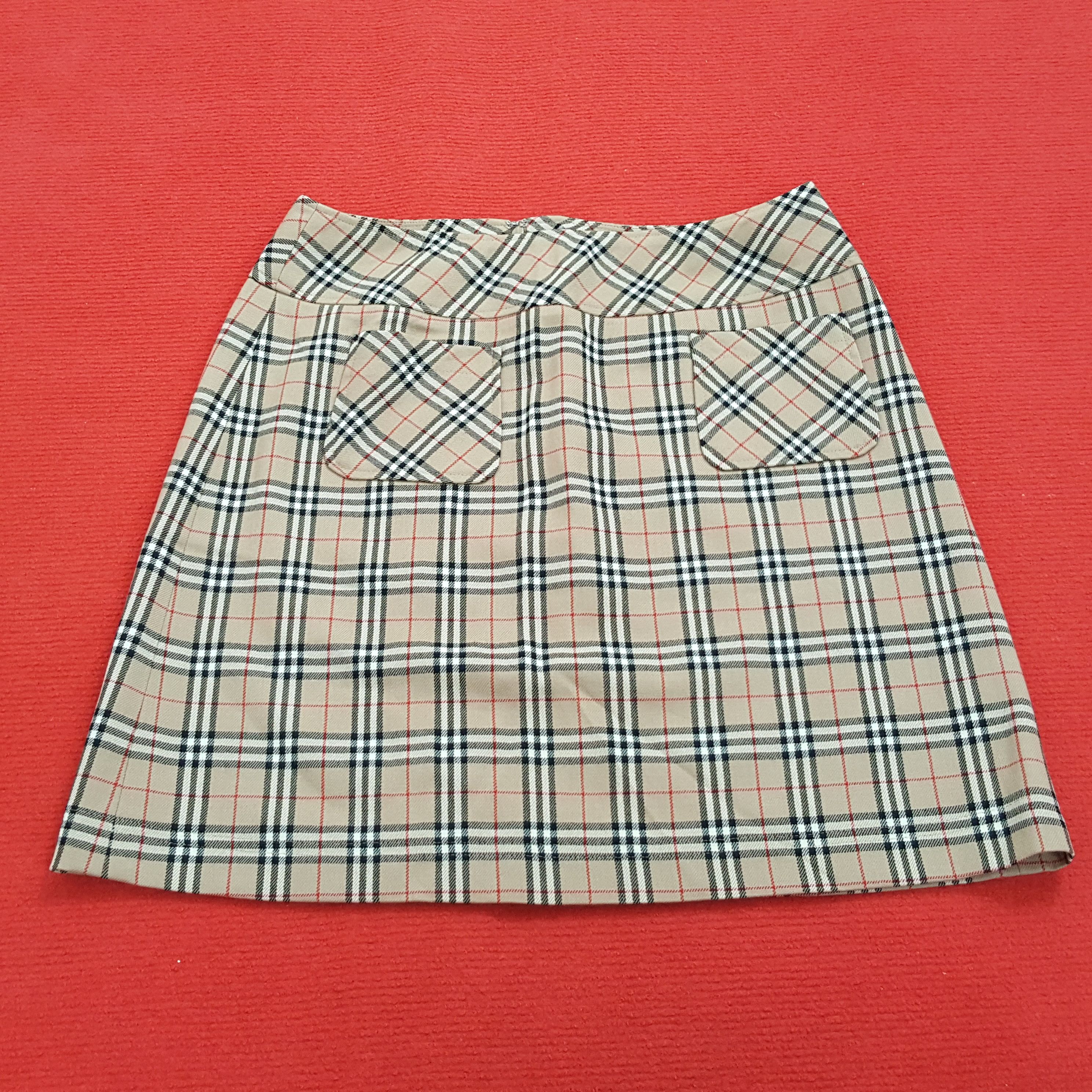 Burberry × Vintage Burberry London Nova Check Design Skirt Size 26" / US 2 / IT 38 - 1 Thumbnail