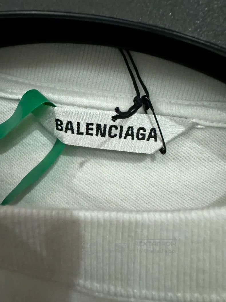 Balenciaga Balenciaga Arrow Short Sleeve White S Size US S / EU 44-46 / 1 - 5 Thumbnail