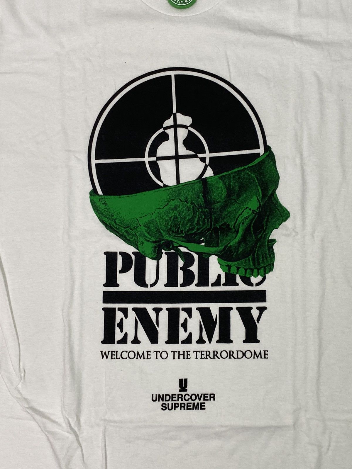 Supreme Public Enemy T-shirt, size XL, white, with print, new Size US XL / EU 56 / 4 - 2 Thumbnail