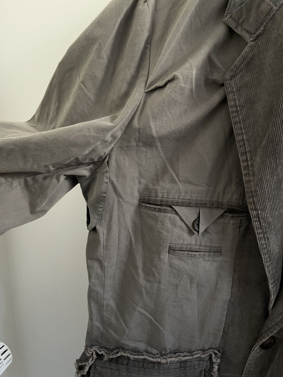 Maison MIHARA YASUHIRO Miharayasuhiro 00s Inside-Out Blazer With Corduroy Panels Size US M / EU 48-50 / 2 - 8 Thumbnail
