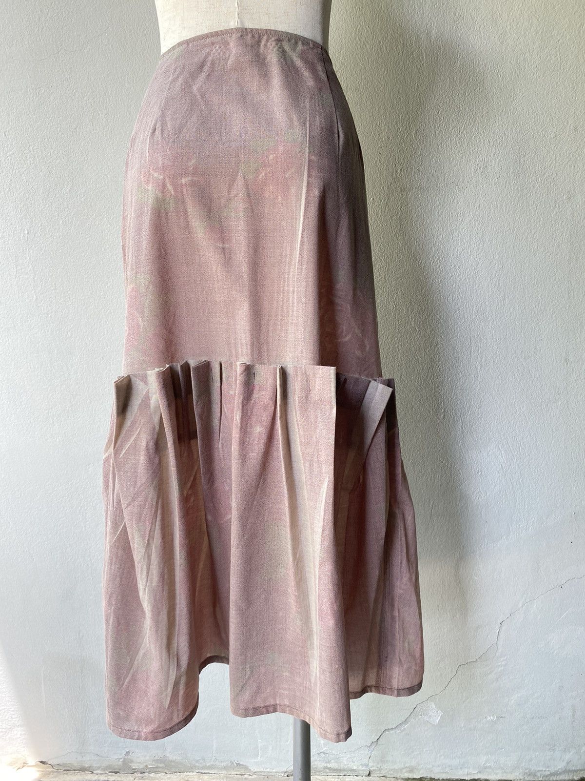 Sunao Kuwahara I.S. sunao kuwahara Avant-garde Layered Printed Skirt Size 27" / US 4 / IT 40 - 3 Thumbnail