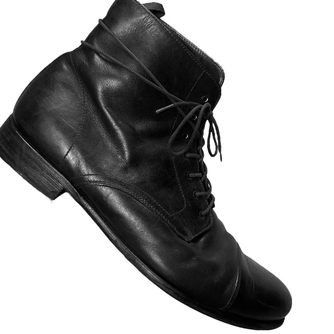 Prada Cap Toe Combat Boots