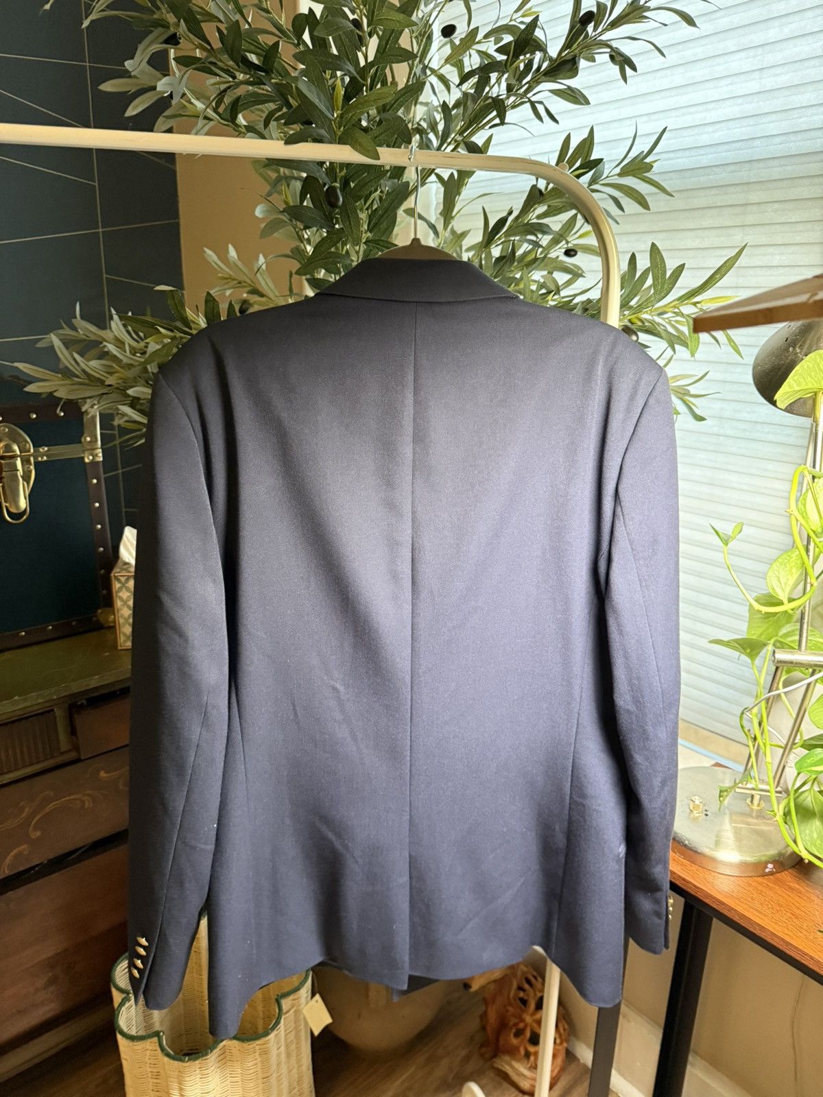 Asos Asos Design men double breasted navy blazer Size 46R - 3 Thumbnail