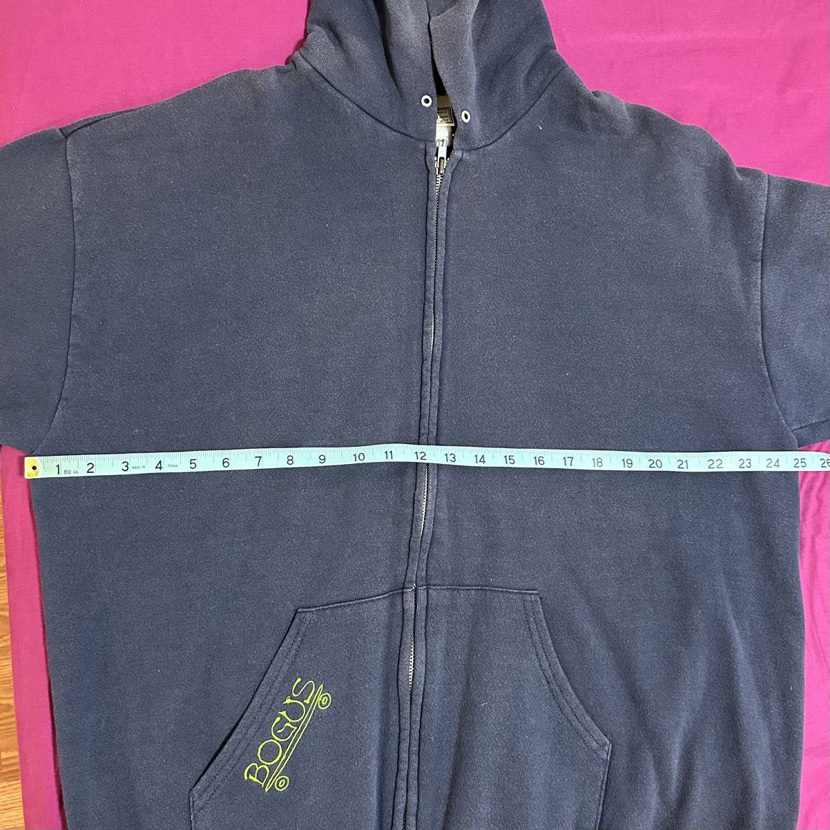 Vintage Vintage Skateboard Zip Hoodie XL 1990s Bogus Size US XL / EU 56 / 4 - 7 Thumbnail