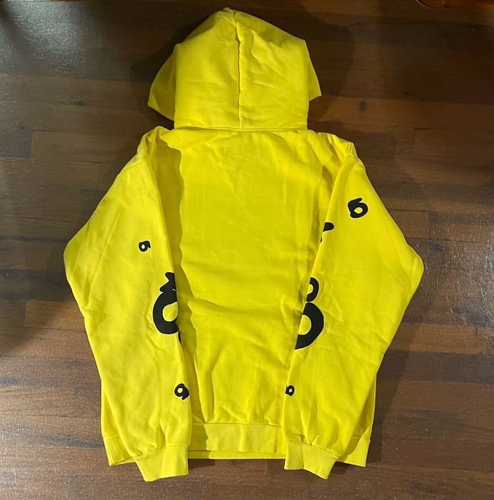 Young Thug Sp5der Beluga Hoodie Yellow Gold Large | Grailed