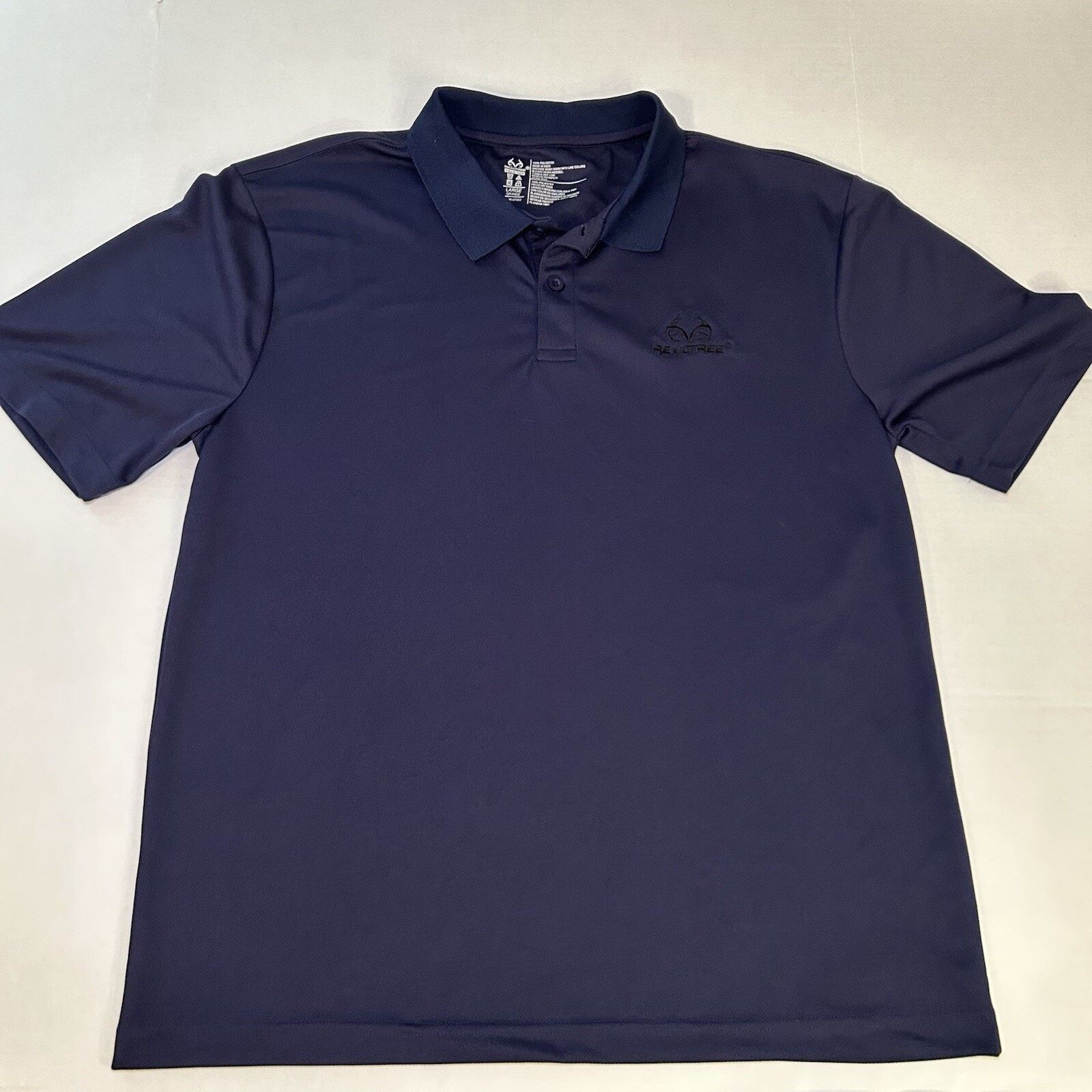 Realtree ￼RealTree Polo T-Shirt Blue Men Sz Large ￼ Embroidered Logo Size US L / EU 52-54 / 3 - 1 Thumbnail