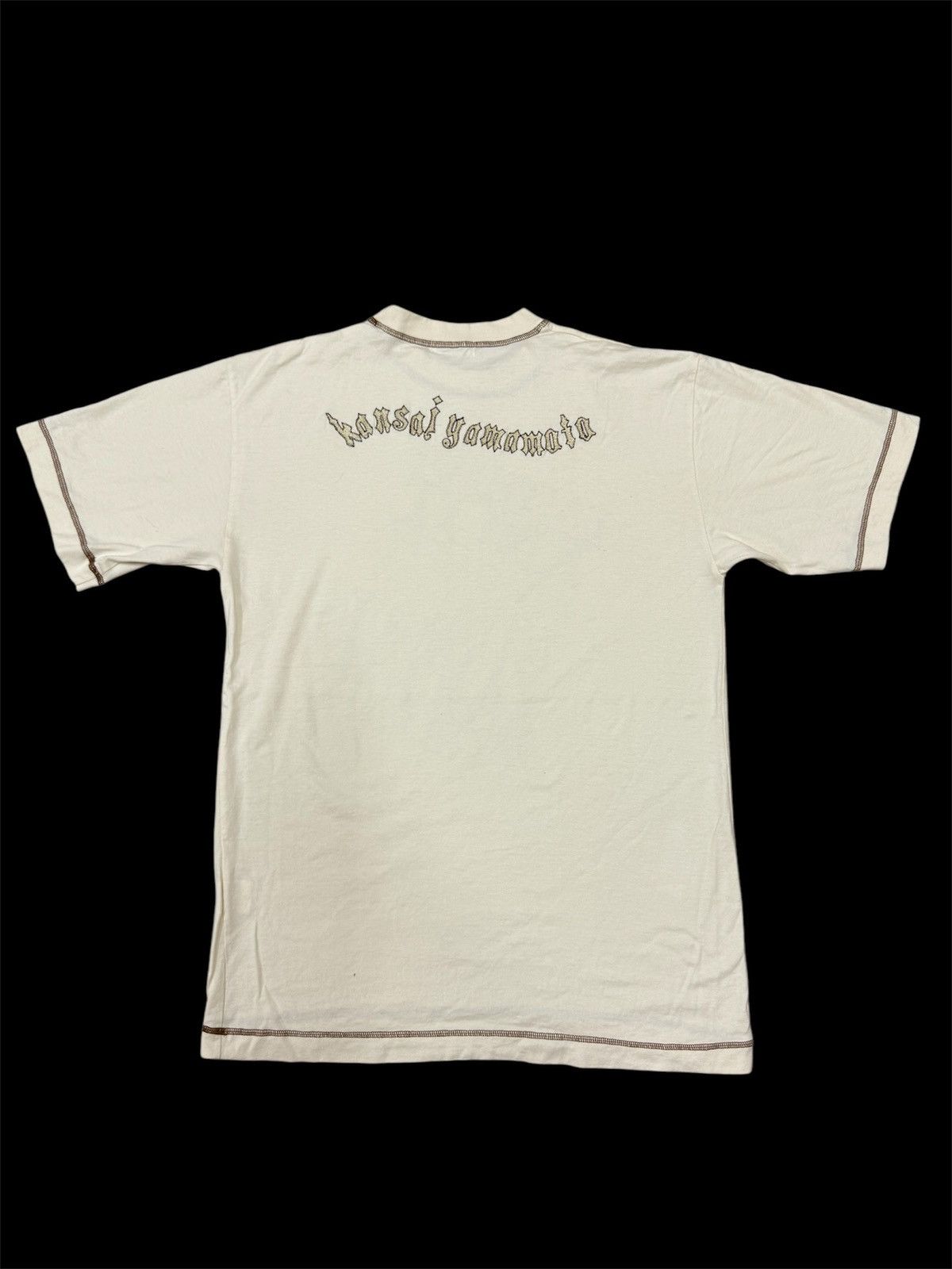 Japanese Brand Kansai o2 KANSAI YAMAMOTO embroidered logo Tshirt Size US L / EU 52-54 / 3 - 2 Thumbnail