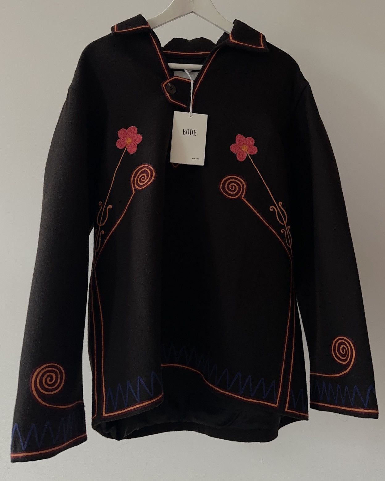 Bode Bode FW21 Rancher Embroidered Wool Pullover – NWT Size US M / EU 48-50 / 2 - 1 Thumbnail