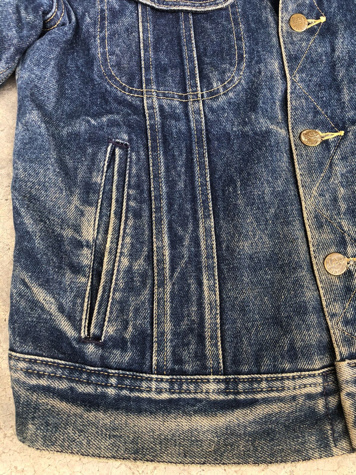 Vintage Vintage 70s Lee Storm Rider Blanked Lined Denim Jacket Size US M / EU 48-50 / 2 - 14 Thumbnail