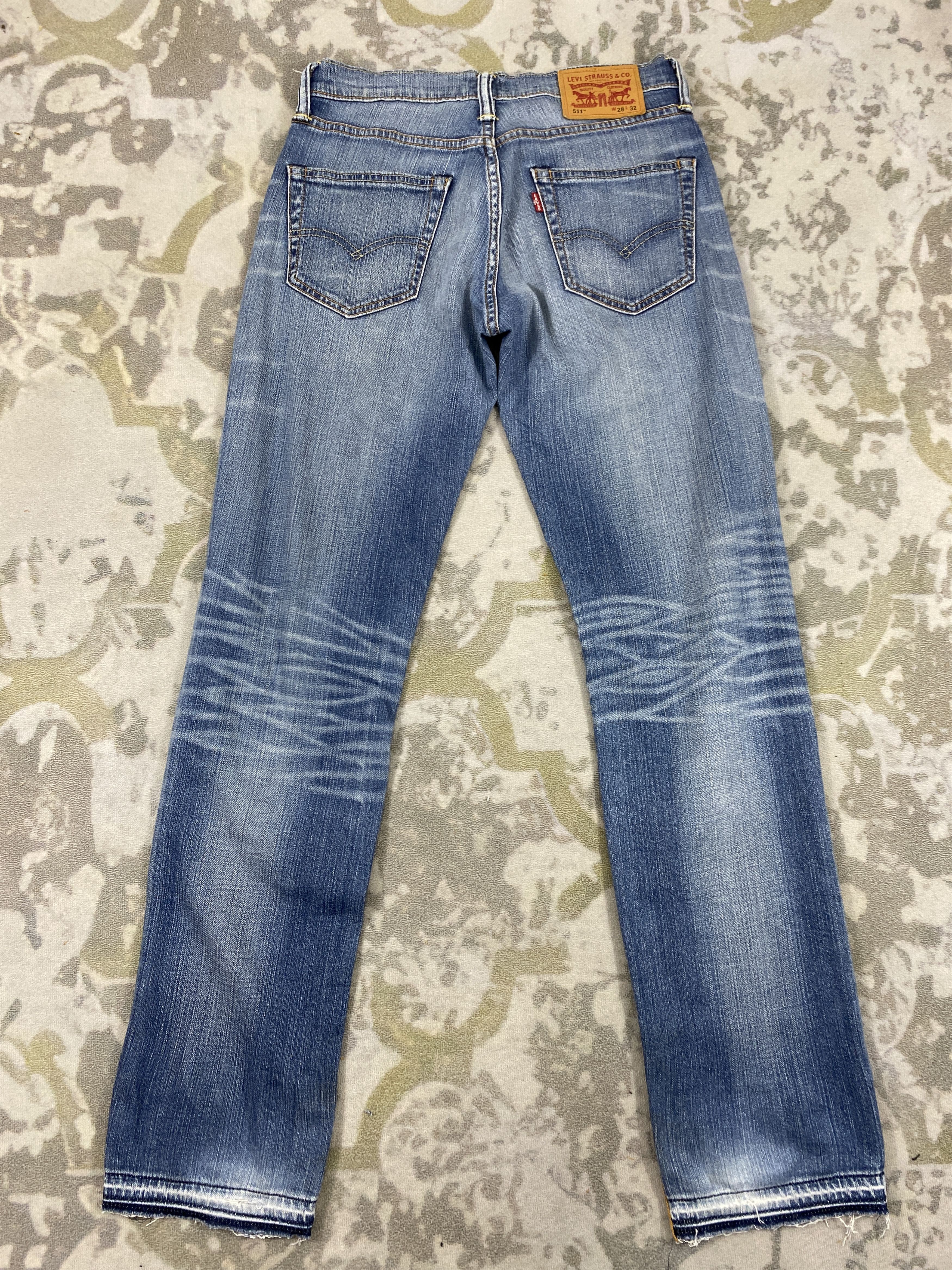 Levi's Distressed Blue Levi's 511 Jeans 29x32 Denim- JN3739 Size US 29 - 2 Thumbnail