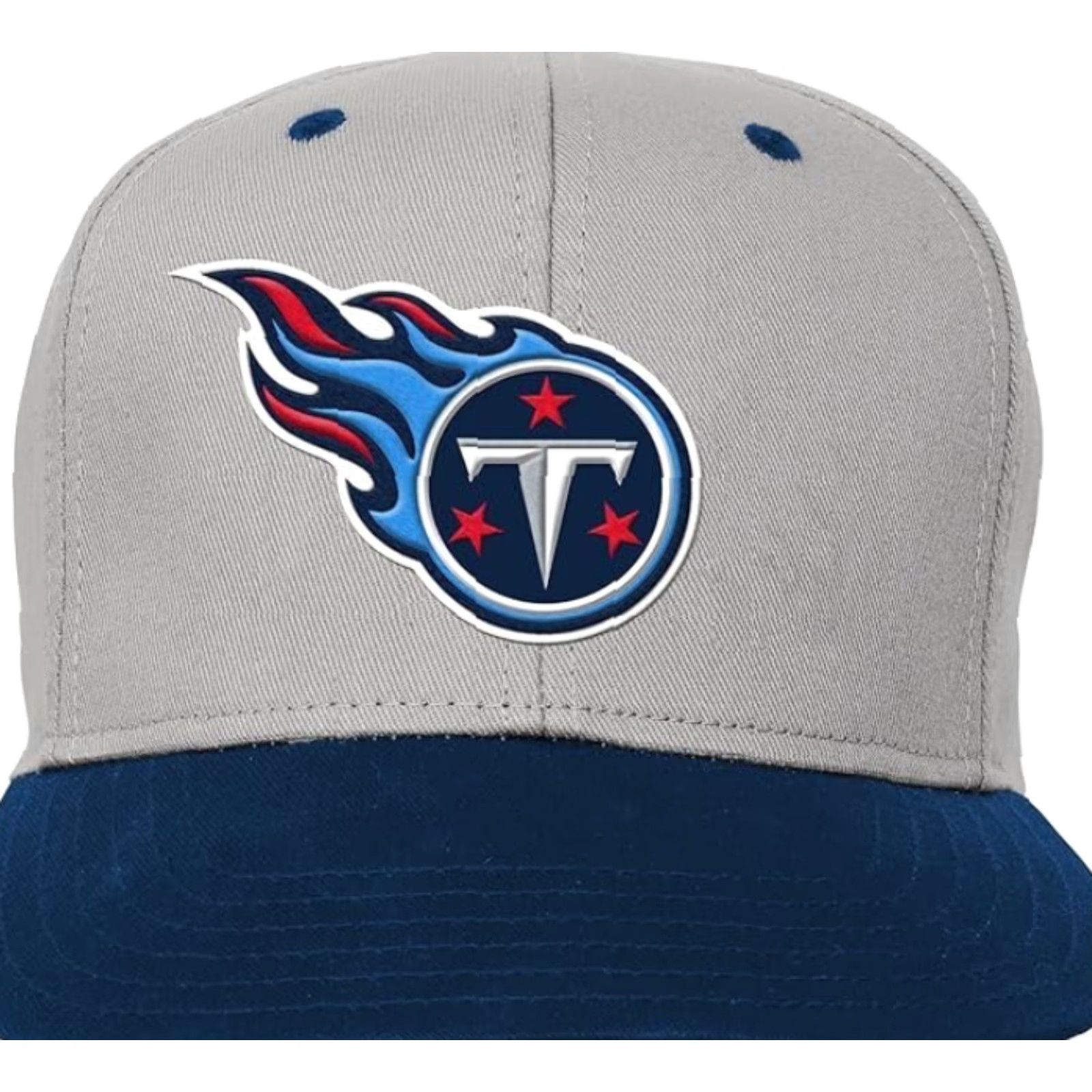 Vintage VINTAGE Outerstuff NFL Boys Snapback Hat 1SZ Gray Tennessee Titans Classic Baseball Cap Mens Size ONE SIZE - 3 Thumbnail