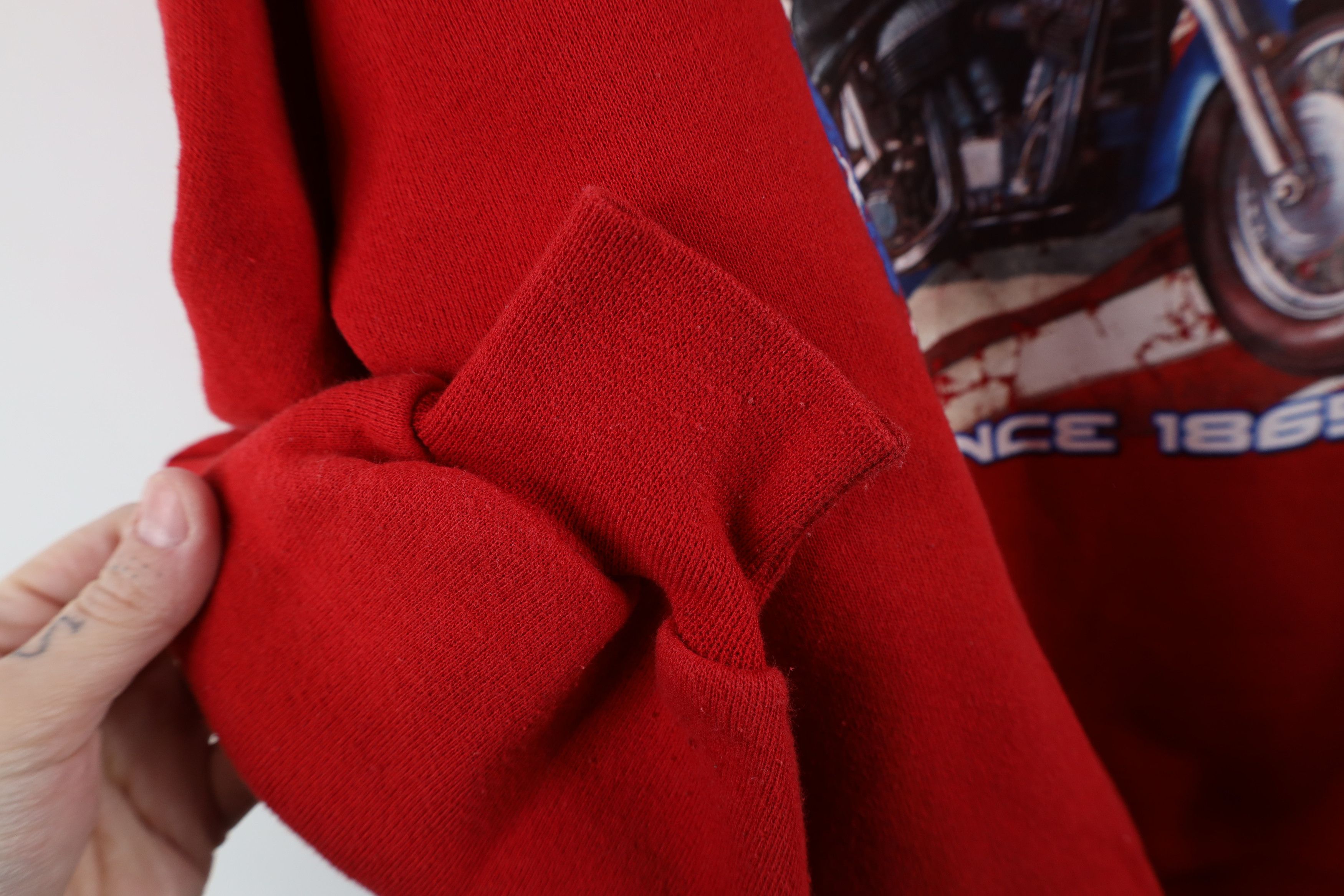 Vintage Vintage 90s Streetwear Motorcycle Tradition Sweatshirt Size US XL / EU 56 / 4 - 5 Thumbnail